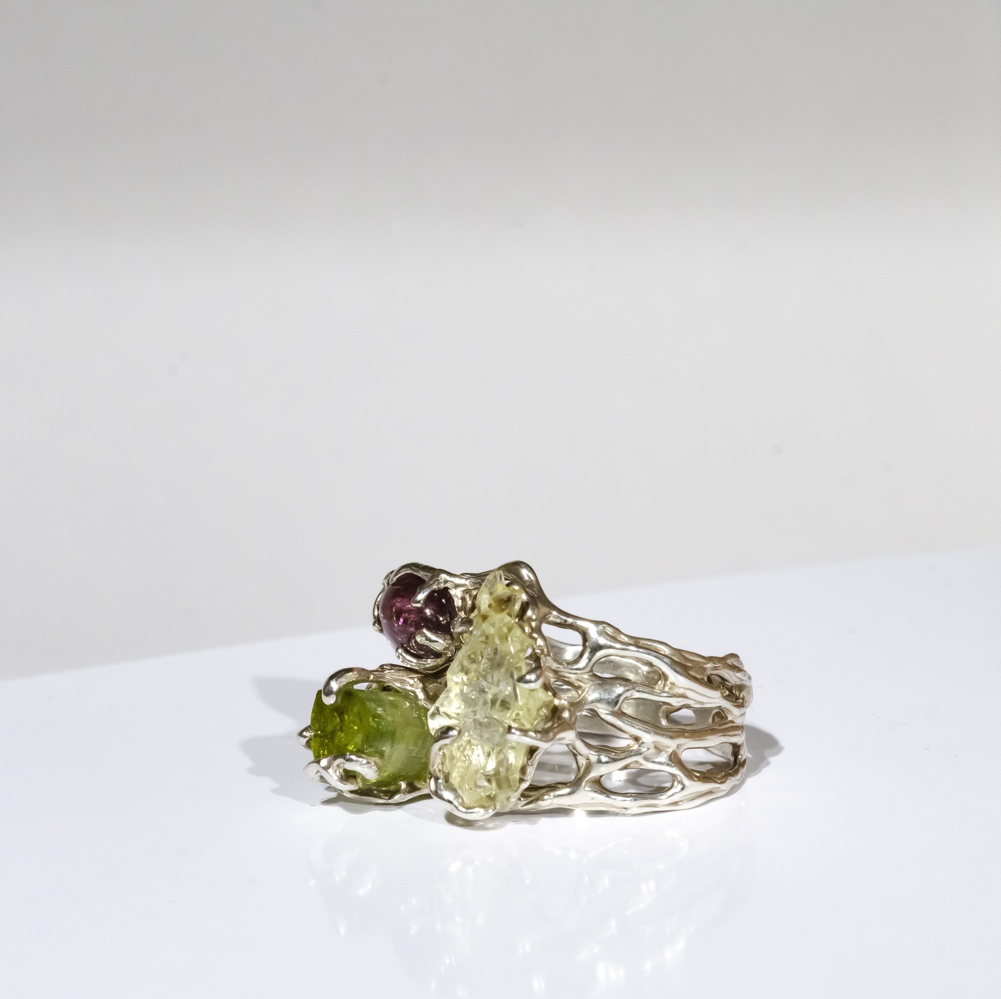 Каблучка з турмалінами та геліодором - зображення 2