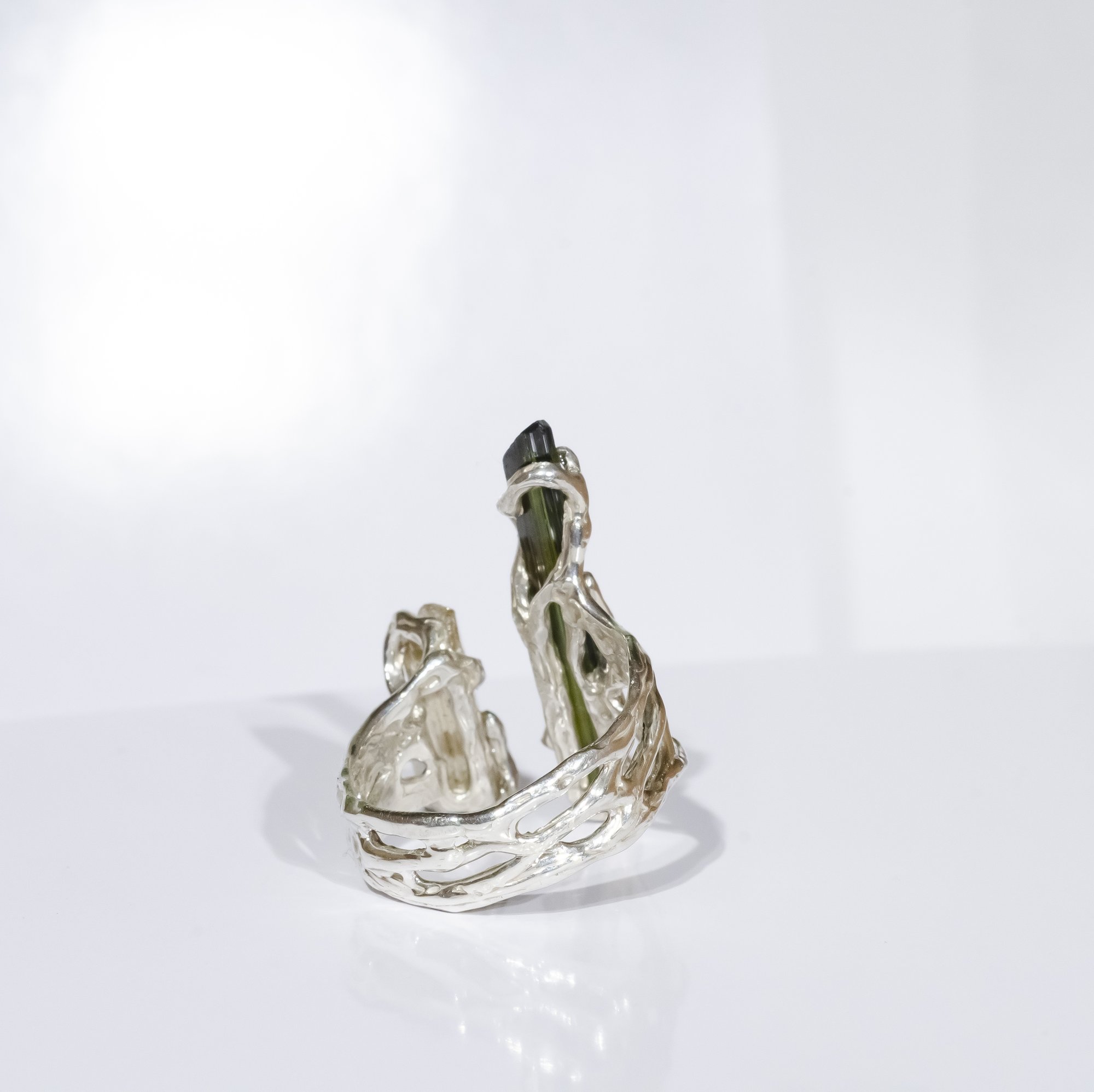 Каблучка з турмаліном та топазом імперіалом - зображення 5