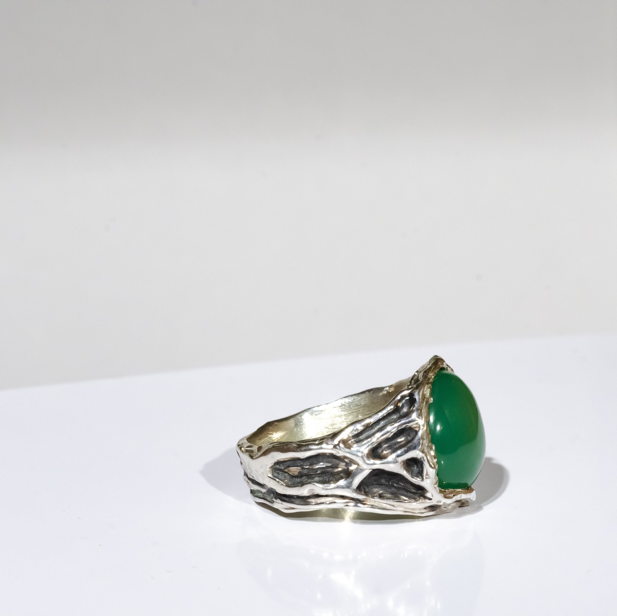 Каблучка з хризопразом - зображення 6