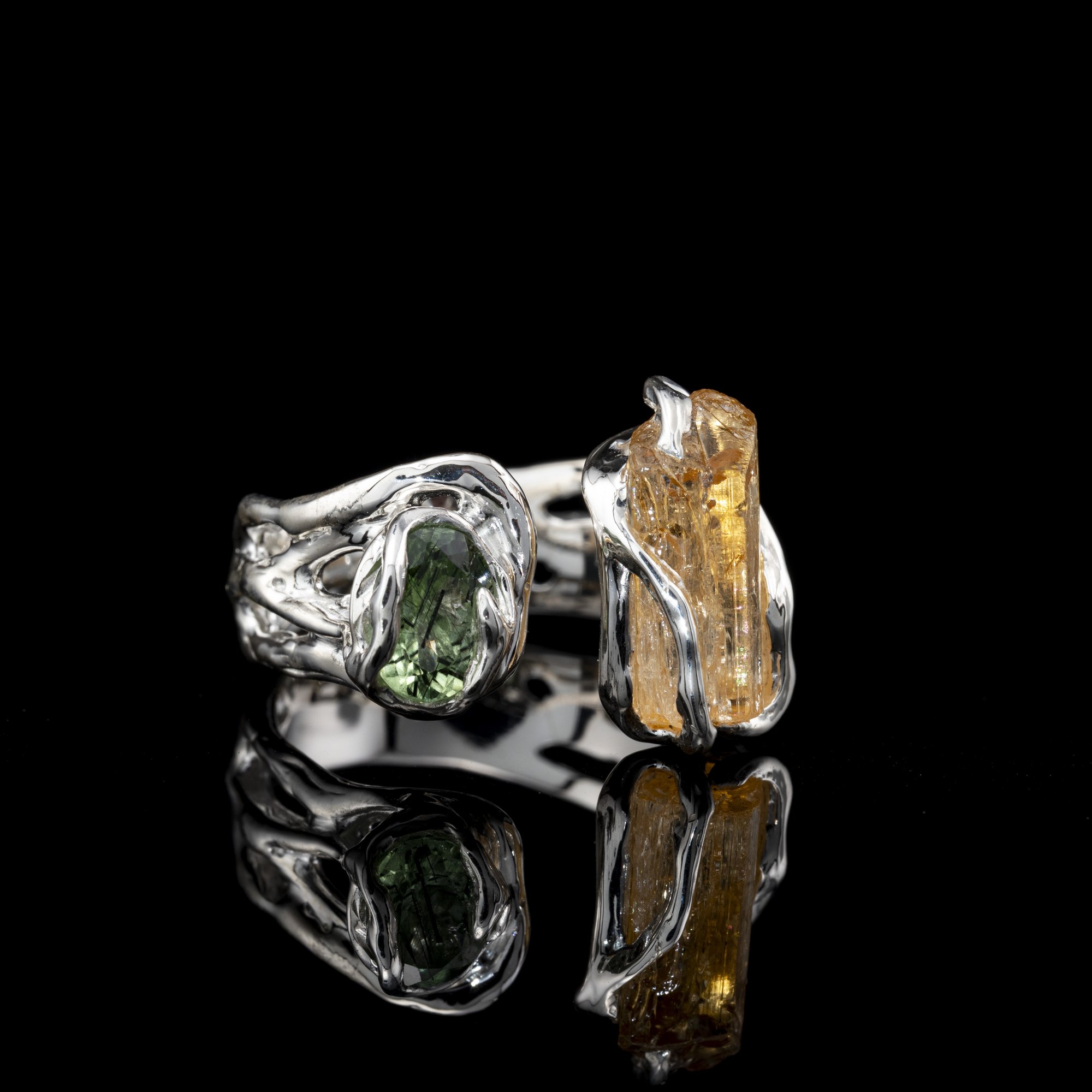 Каблучка з топаз імперіалом та перідотом - зображення 2