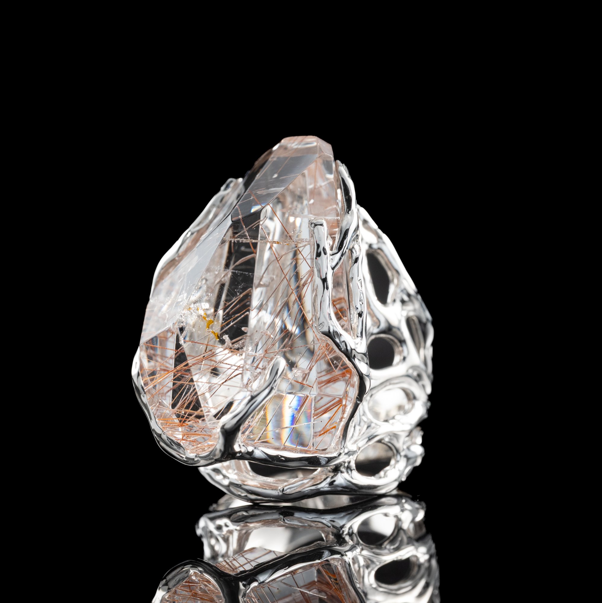 Каблучка з рутиловим кварцом - зображення 7