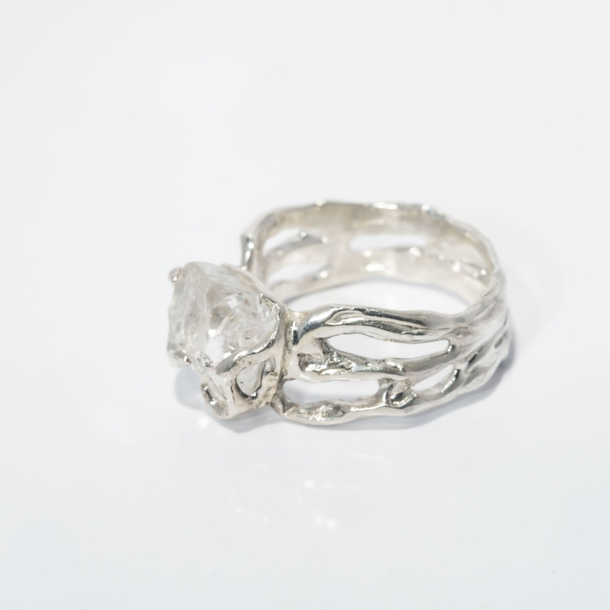 Каблучка з кварцом (Херкімер) - зображення 2