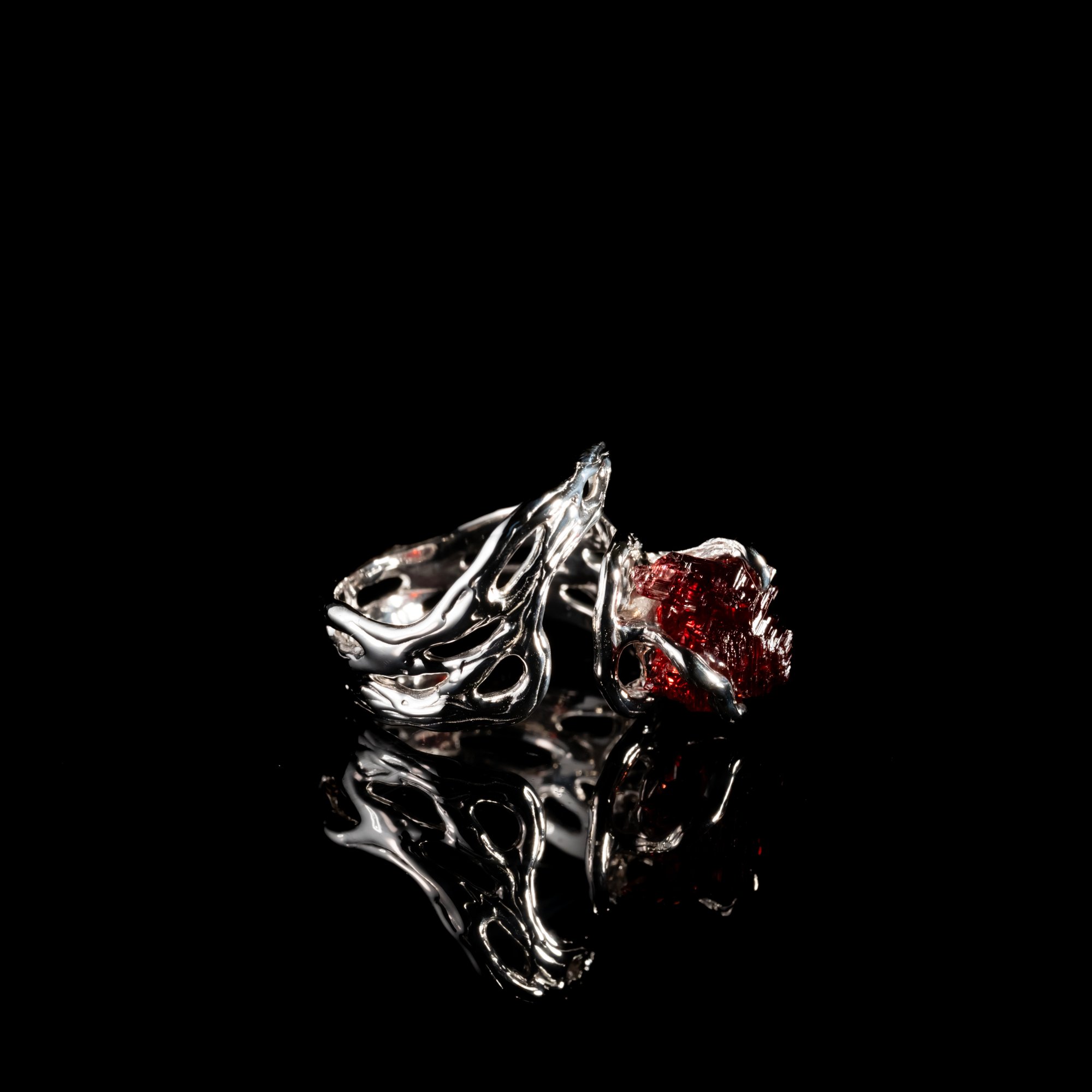 Каблучка зі спессартином - зображення 3