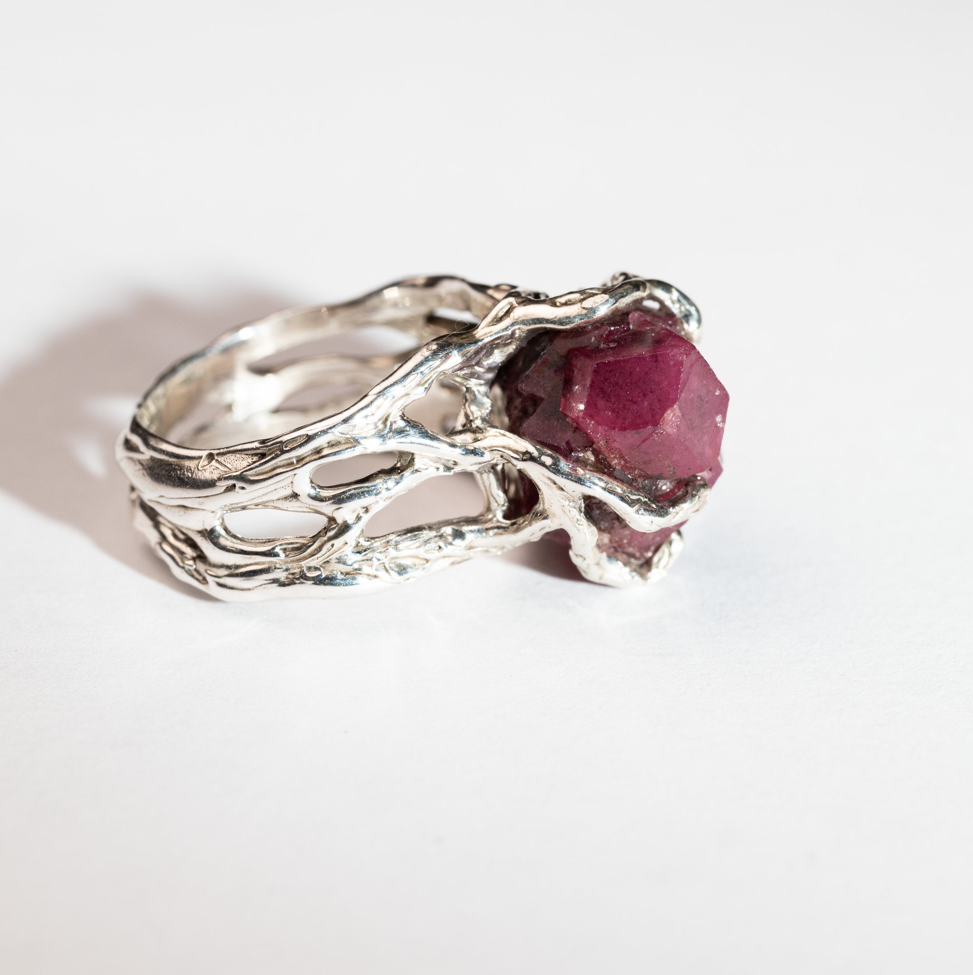 Каблучка з родолітом - зображення 3