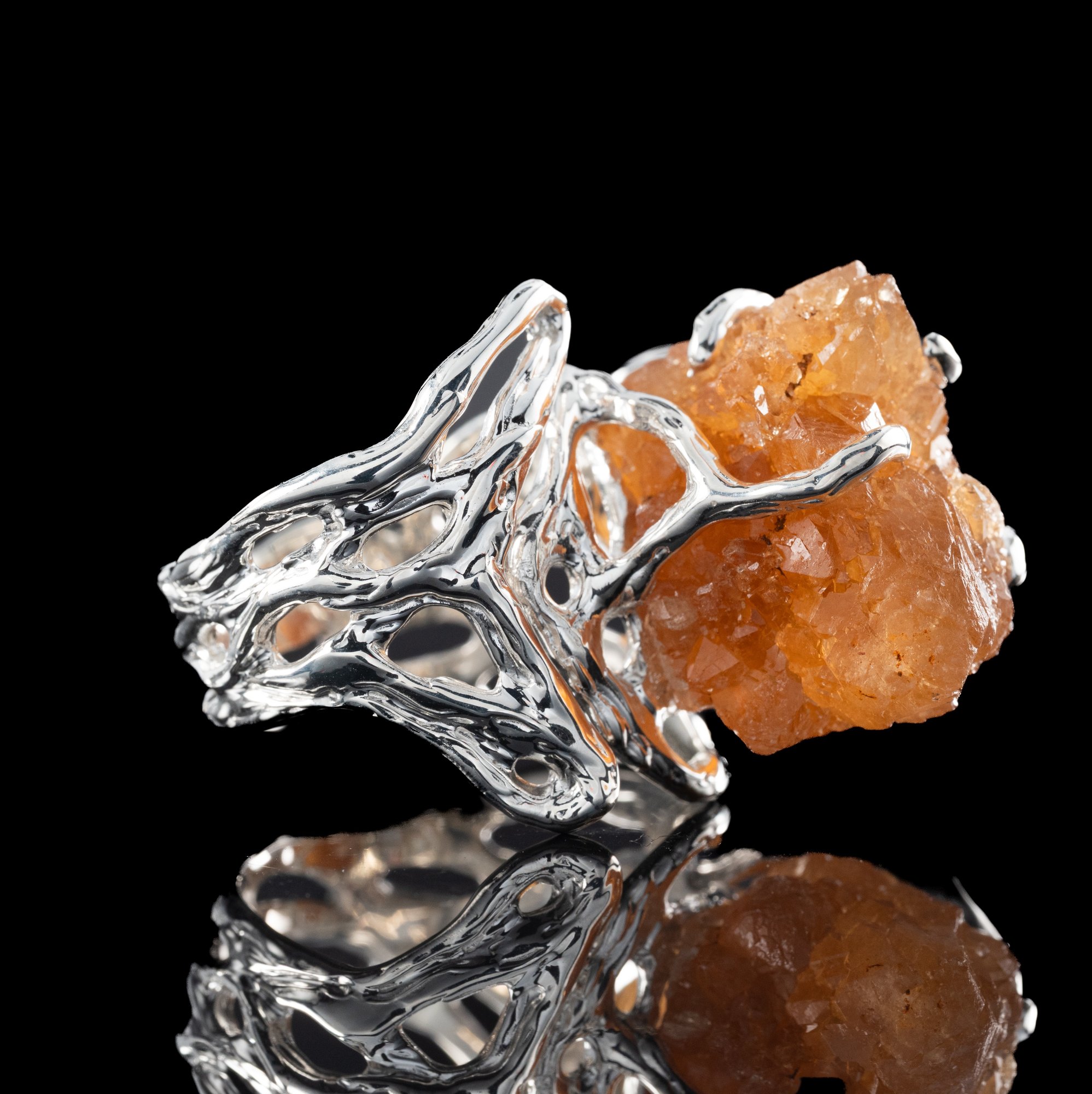 Каблучка з кварцом з включенням заліза - зображення 4