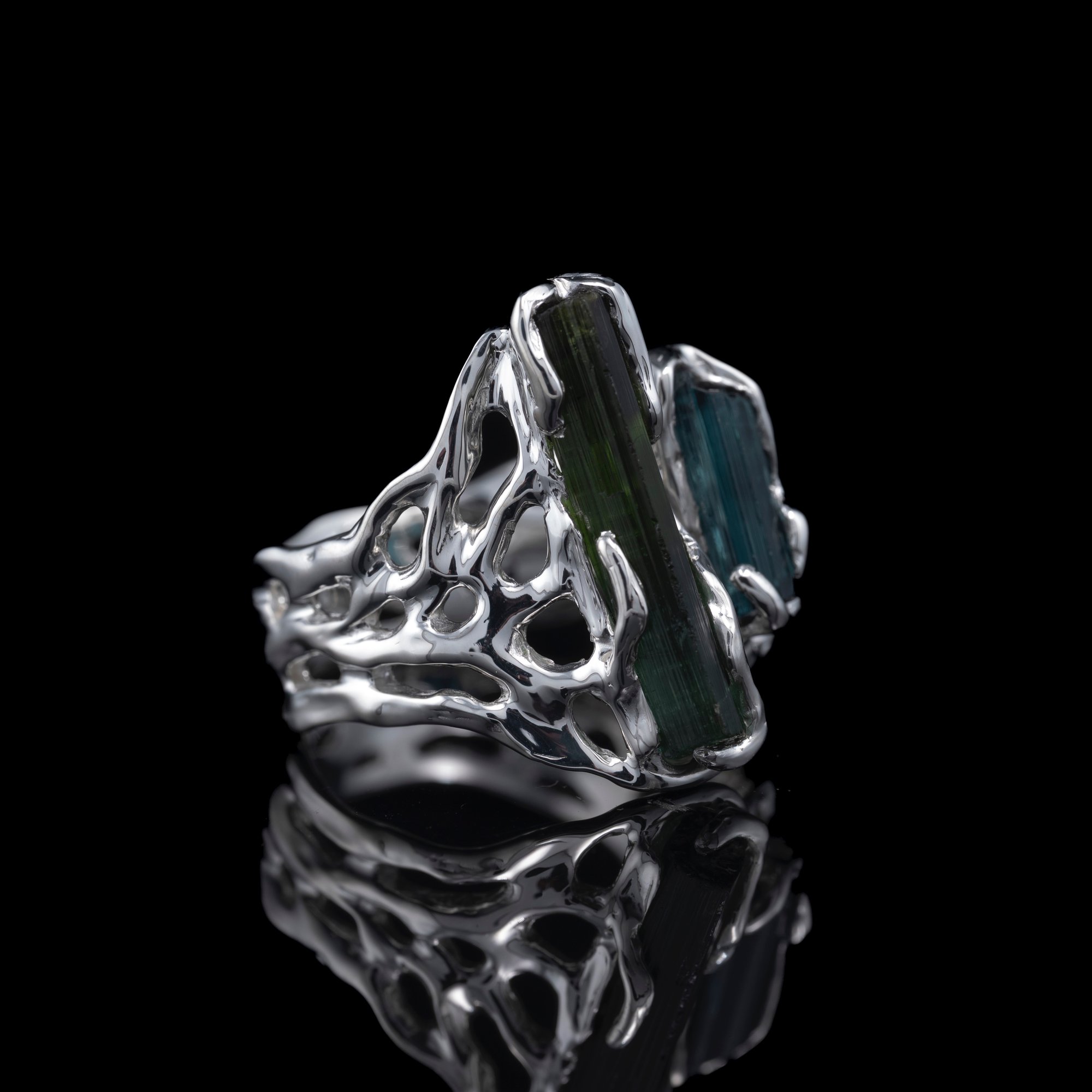 Каблучка з турмалінами - зображення 3