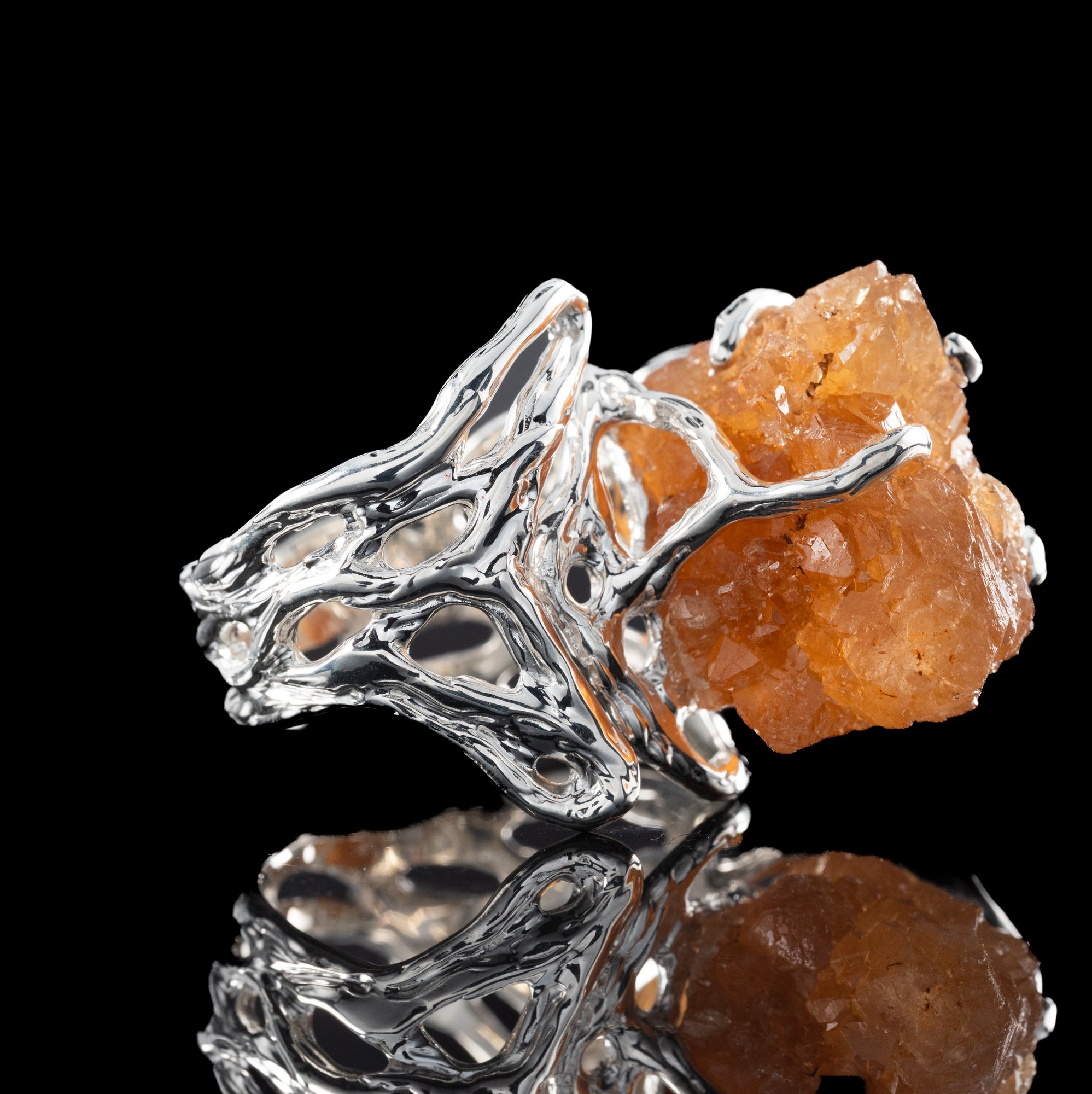 Каблучка з кварцом з включенням заліза - зображення 3