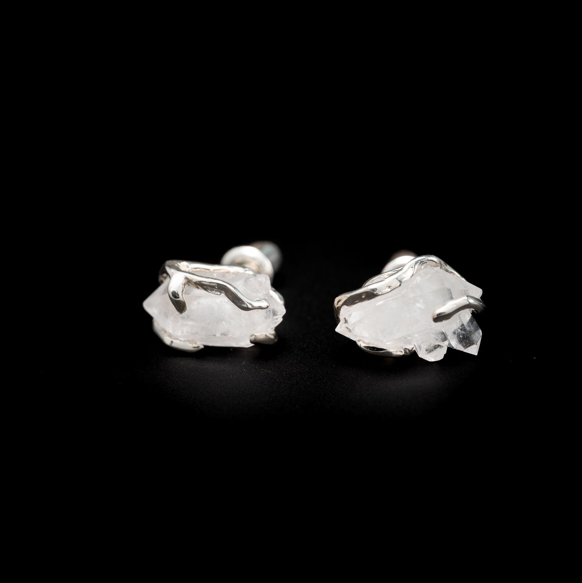 Сережки з кварцом