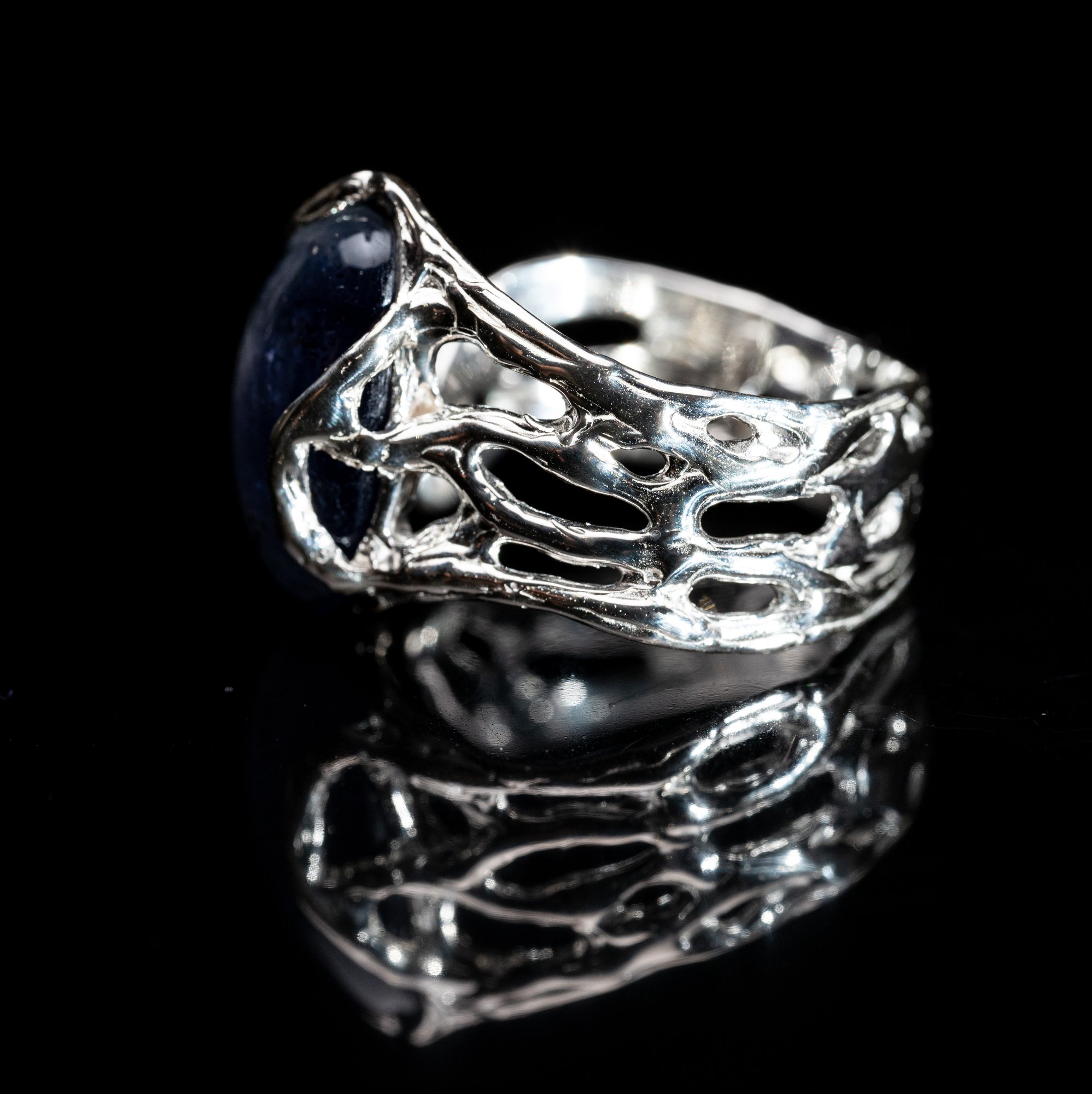 Каблучка з іолітом - зображення 3