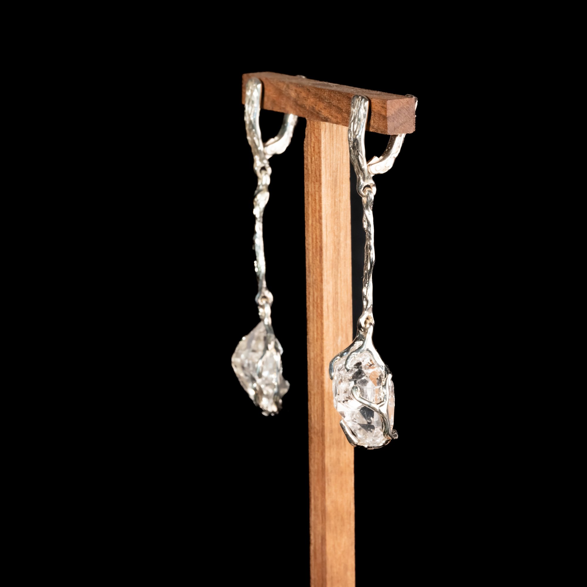 Сережки з гірським кришталем - зображення 3