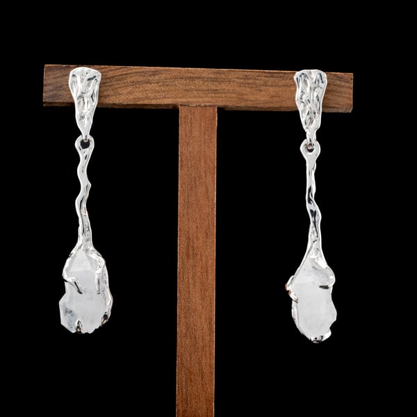 Сережки з гірським кришталем