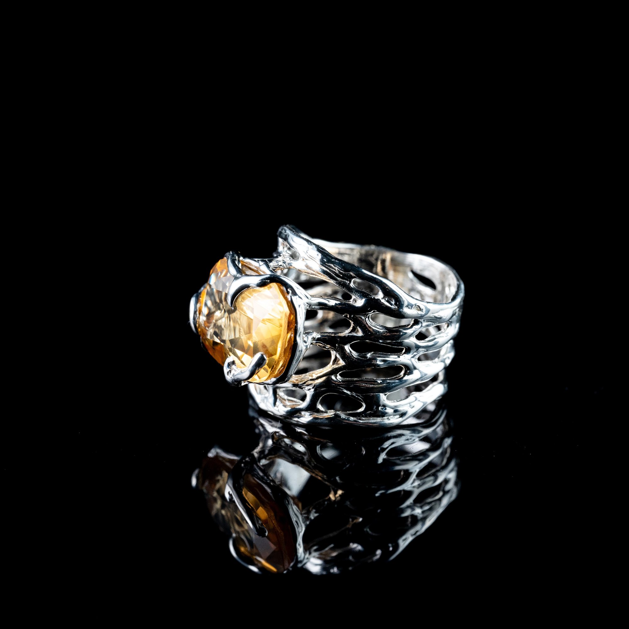 Каблучка з цитрином - зображення 2