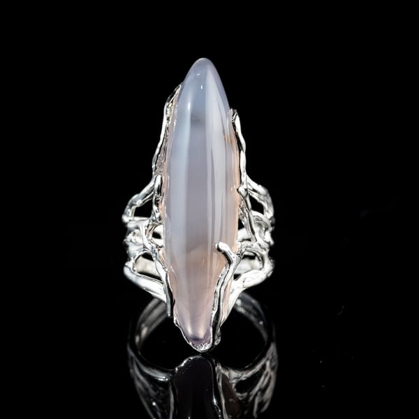 Каблучка з халцедоном