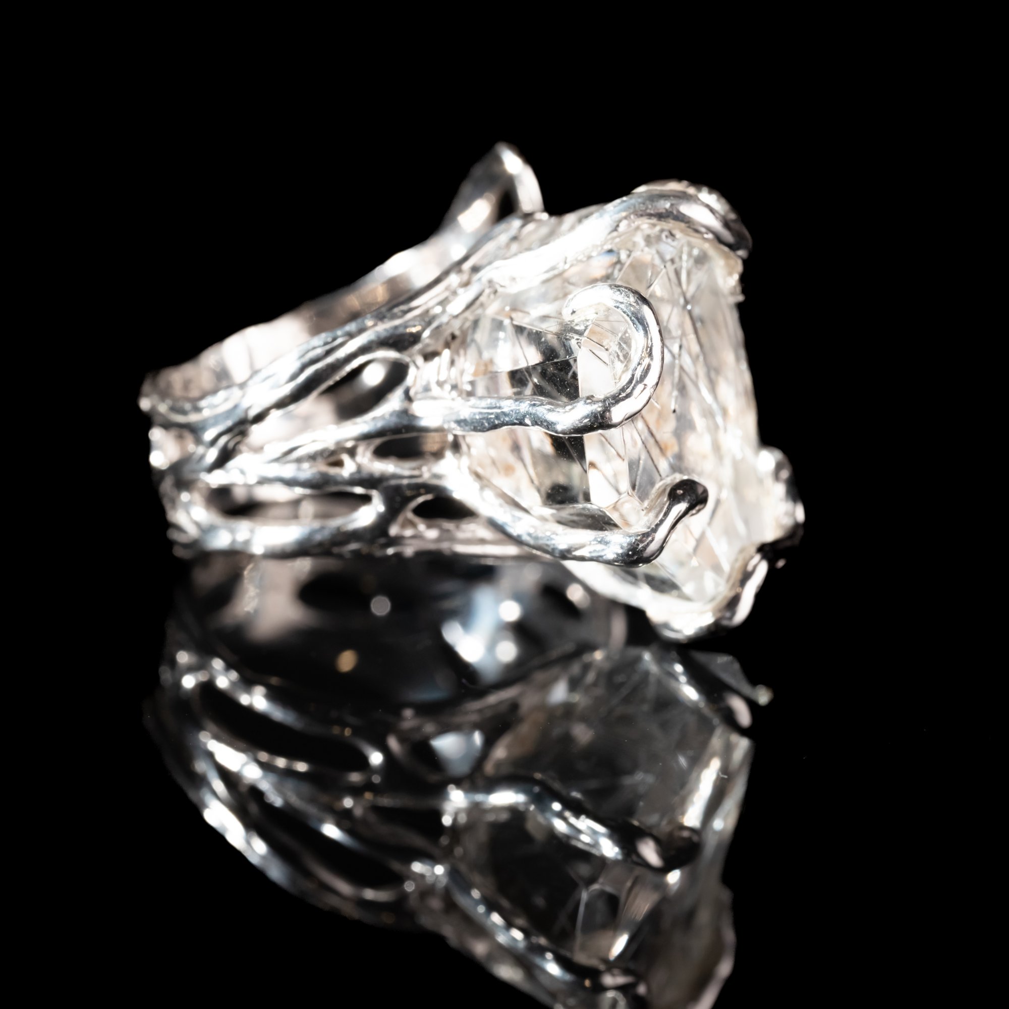 Каблучка з рутиловим кварцом - зображення 2