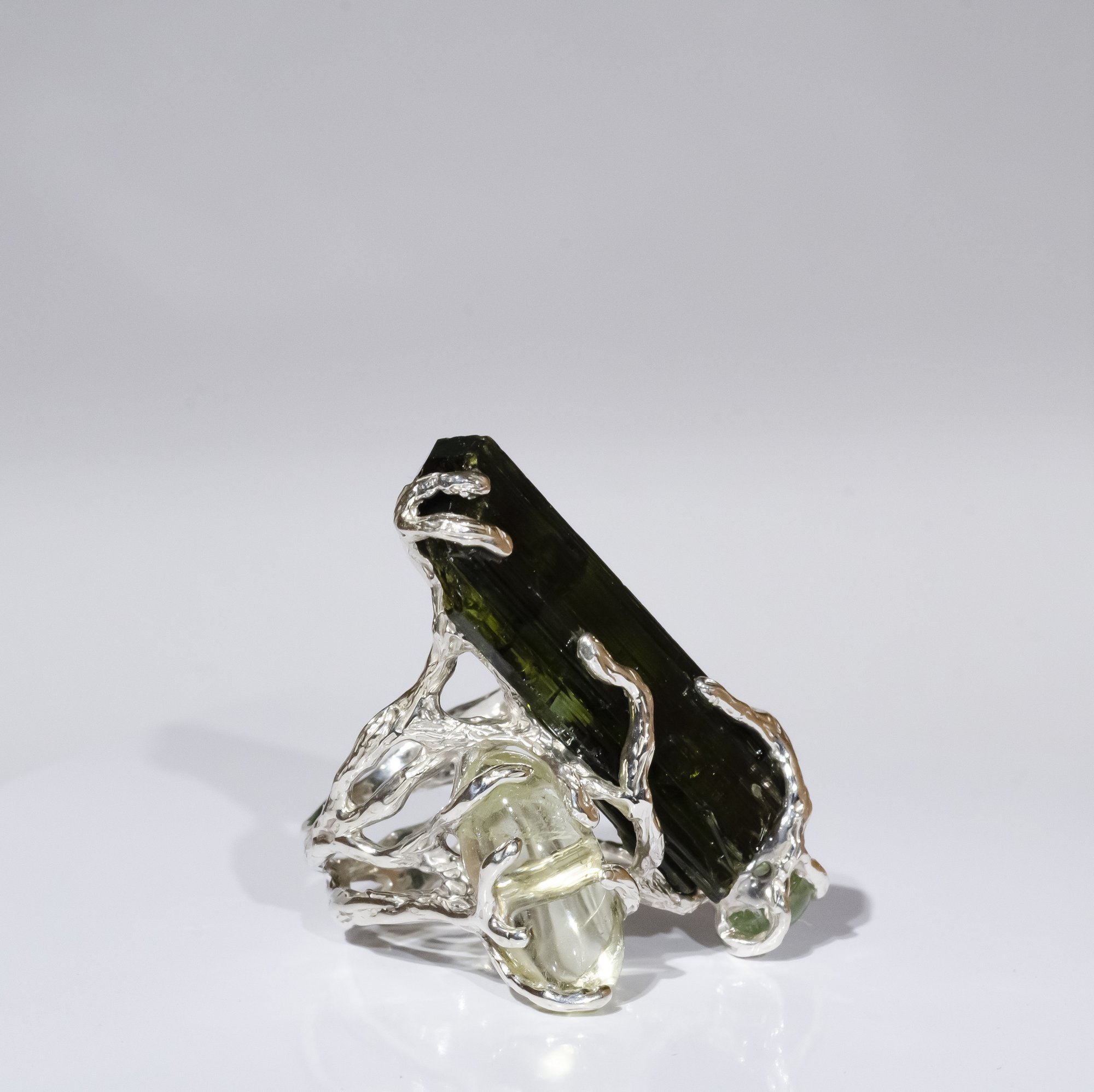 Каблучка з турмалінами та геліодором - зображення 6