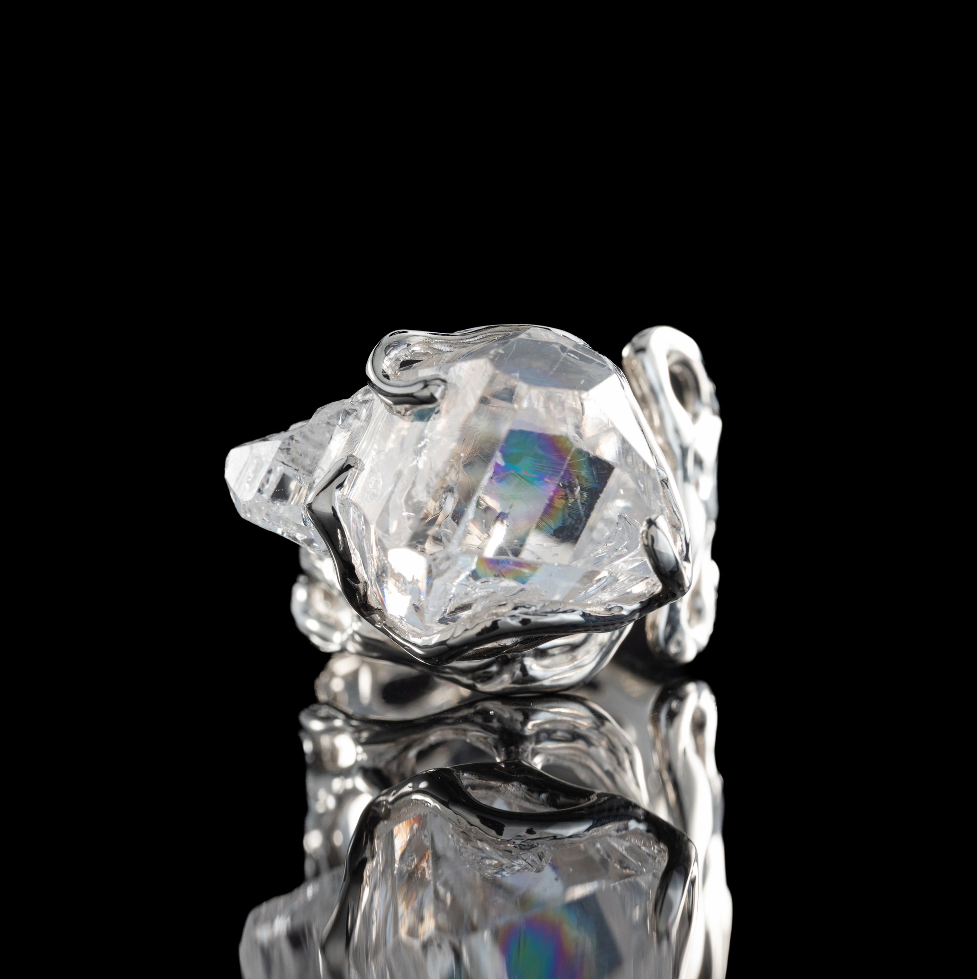 Каблучка з гірським кришталем