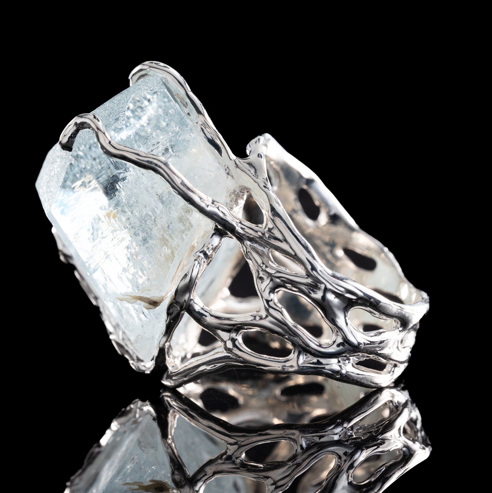 Каблучка з аквамарином - зображення 2