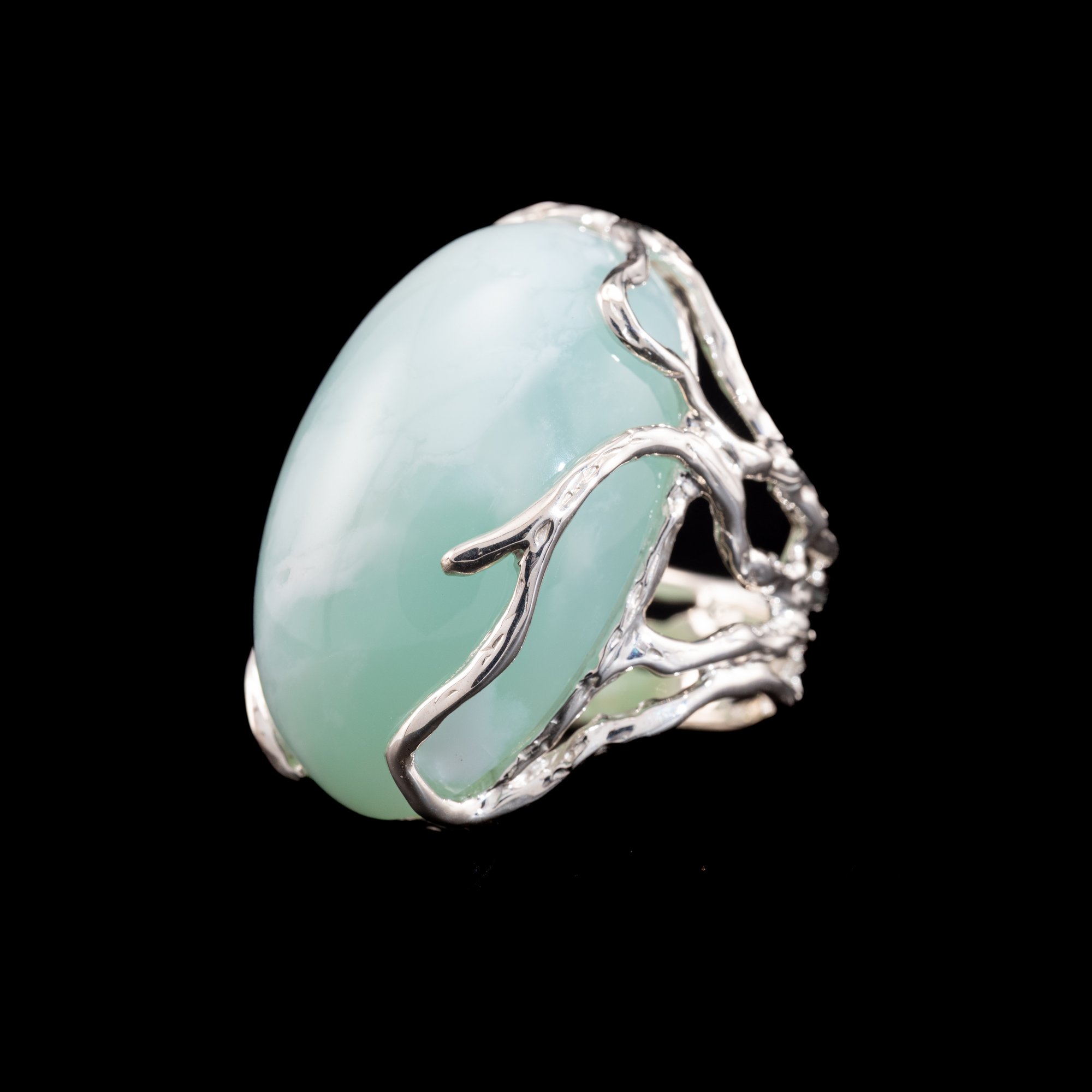 Каблучка з хризопразом - зображення 2