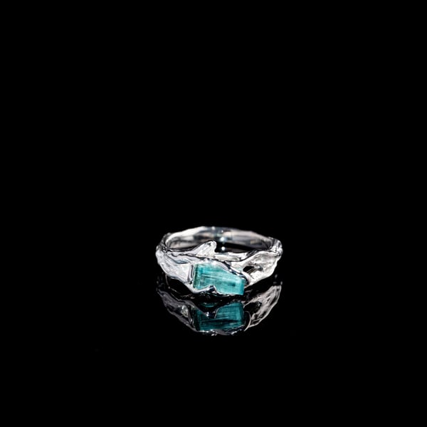 Indicolite Tourmaline Ring