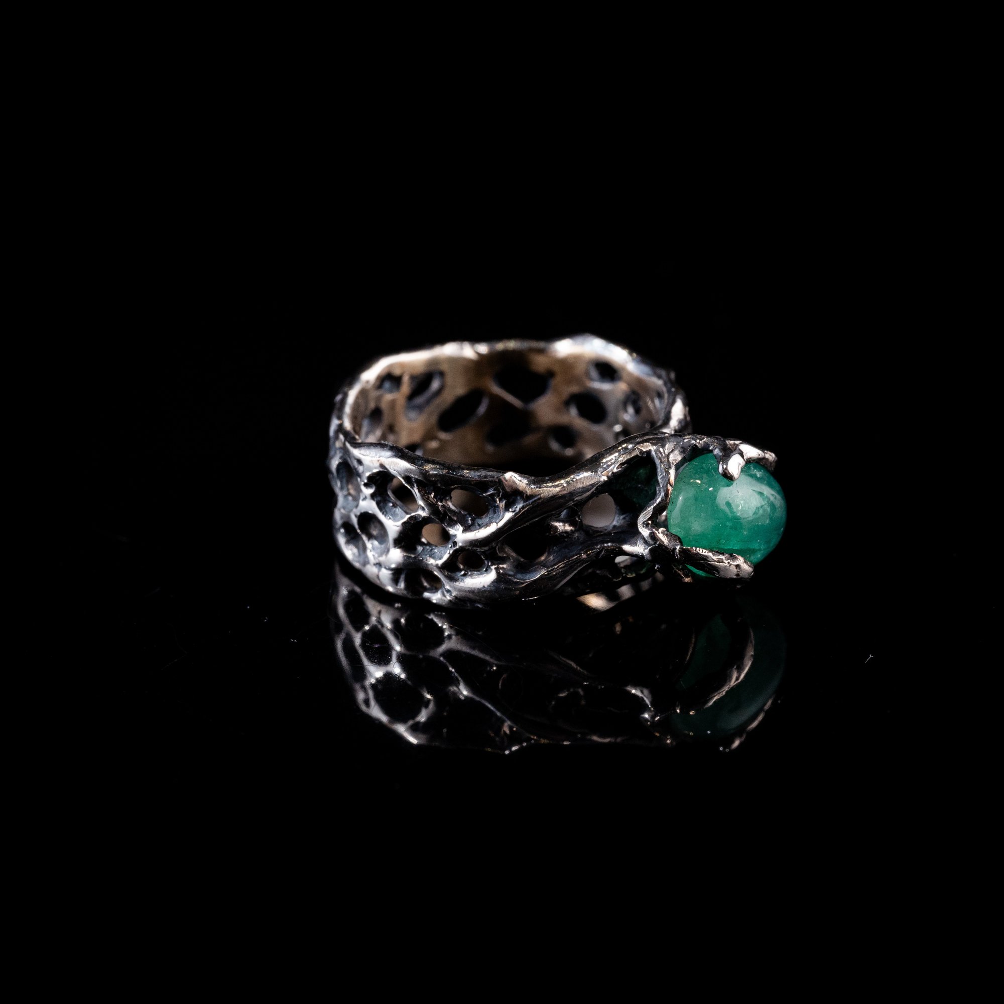 Каблучка зі смарагдом - зображення 3