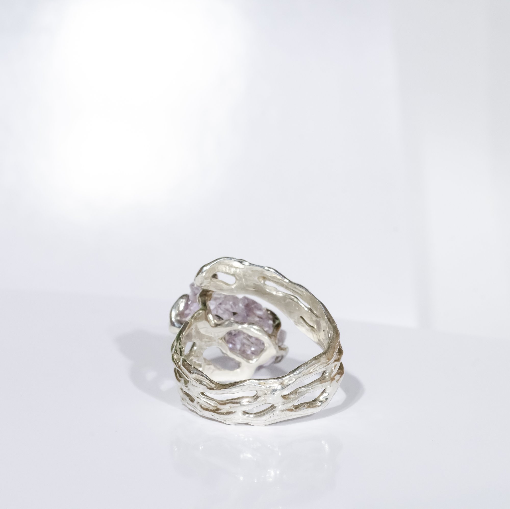 Каблучка з аметистом - зображення 5