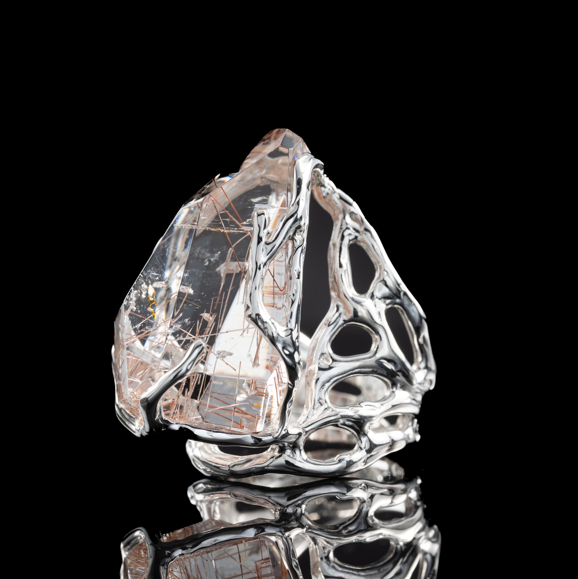 Каблучка з рутиловим кварцом - зображення 8