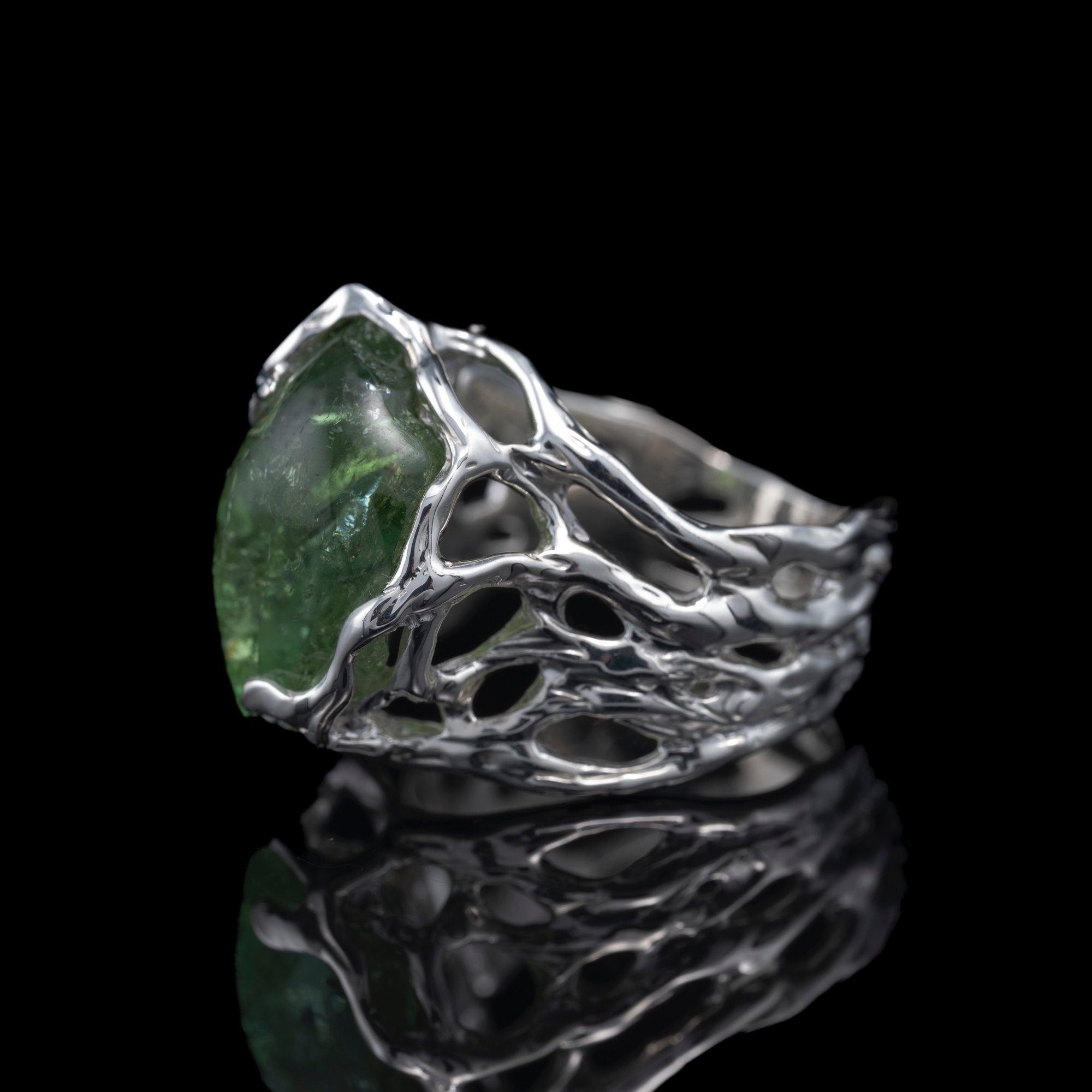 Каблучка з верделітом - зображення 2