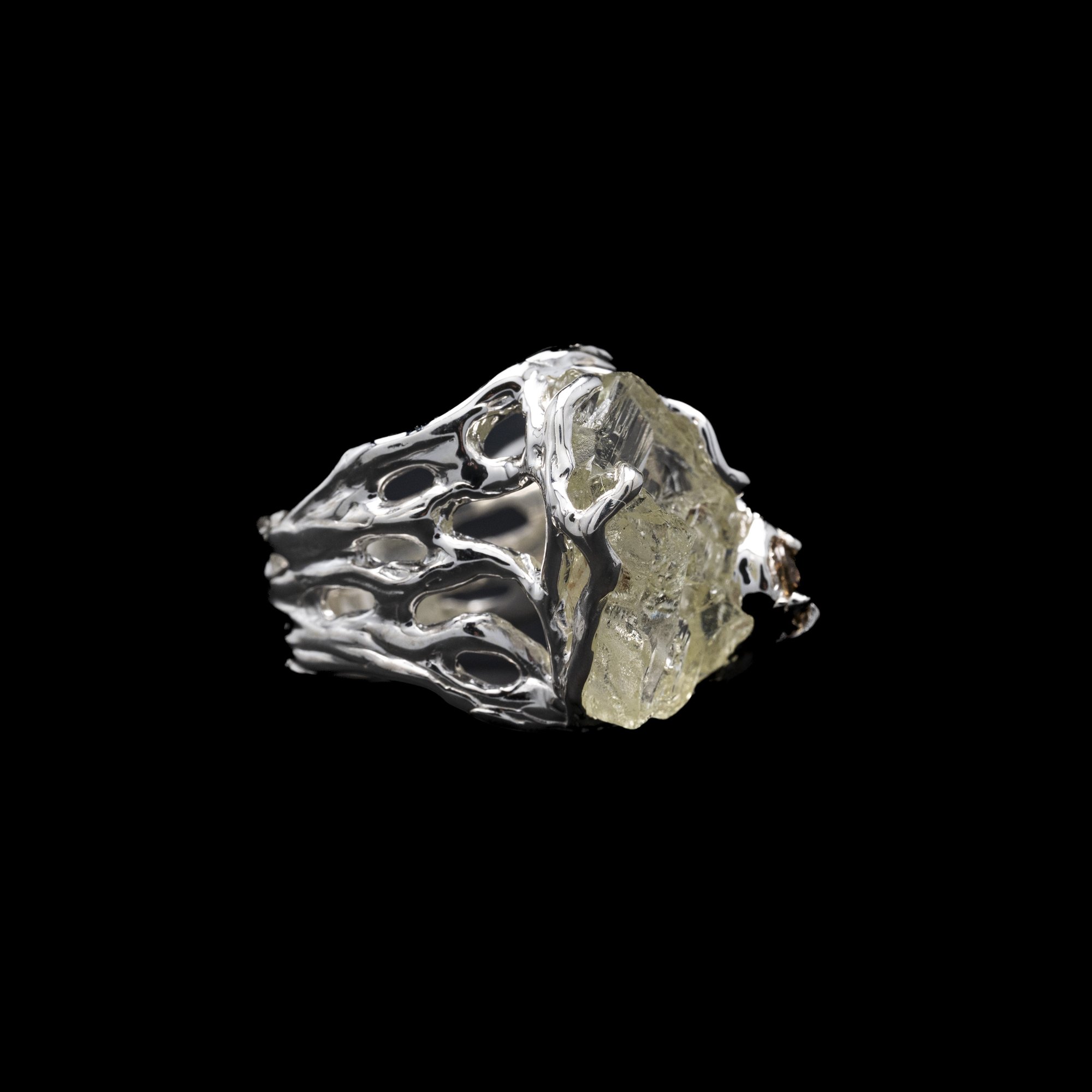 Каблучка з геліодором та сапфіром - зображення 2