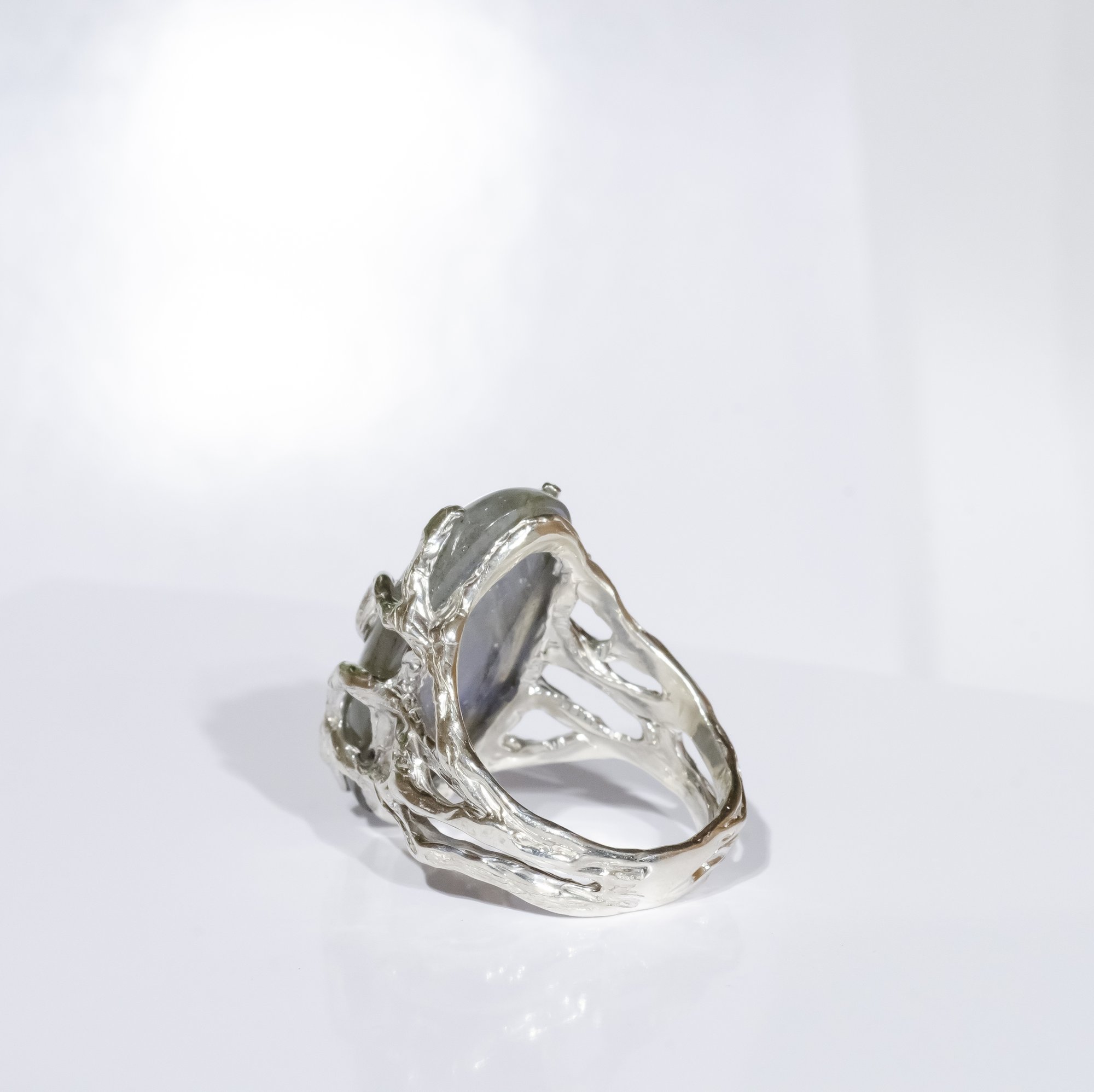 Каблучка з лабрадоритом - зображення 5