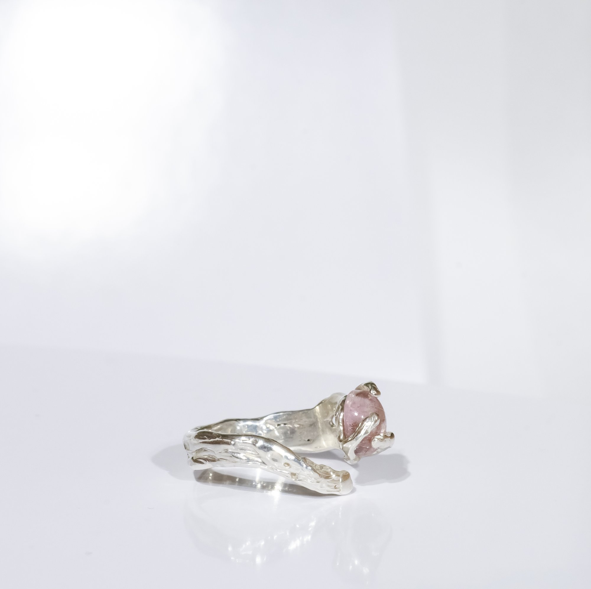 Каблучка з рожевим турмаліном - зображення 8