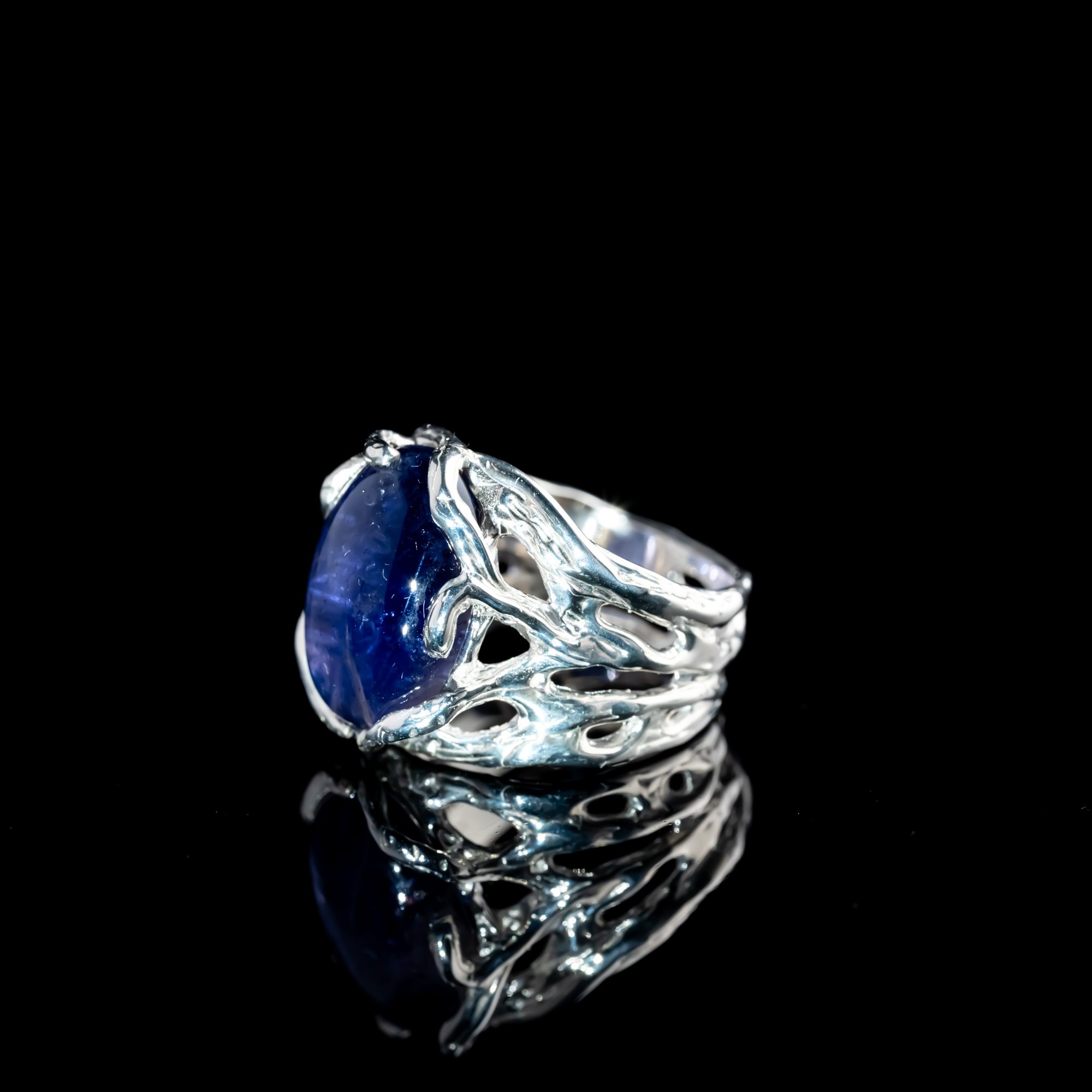 Каблучка з іолітом - зображення 2