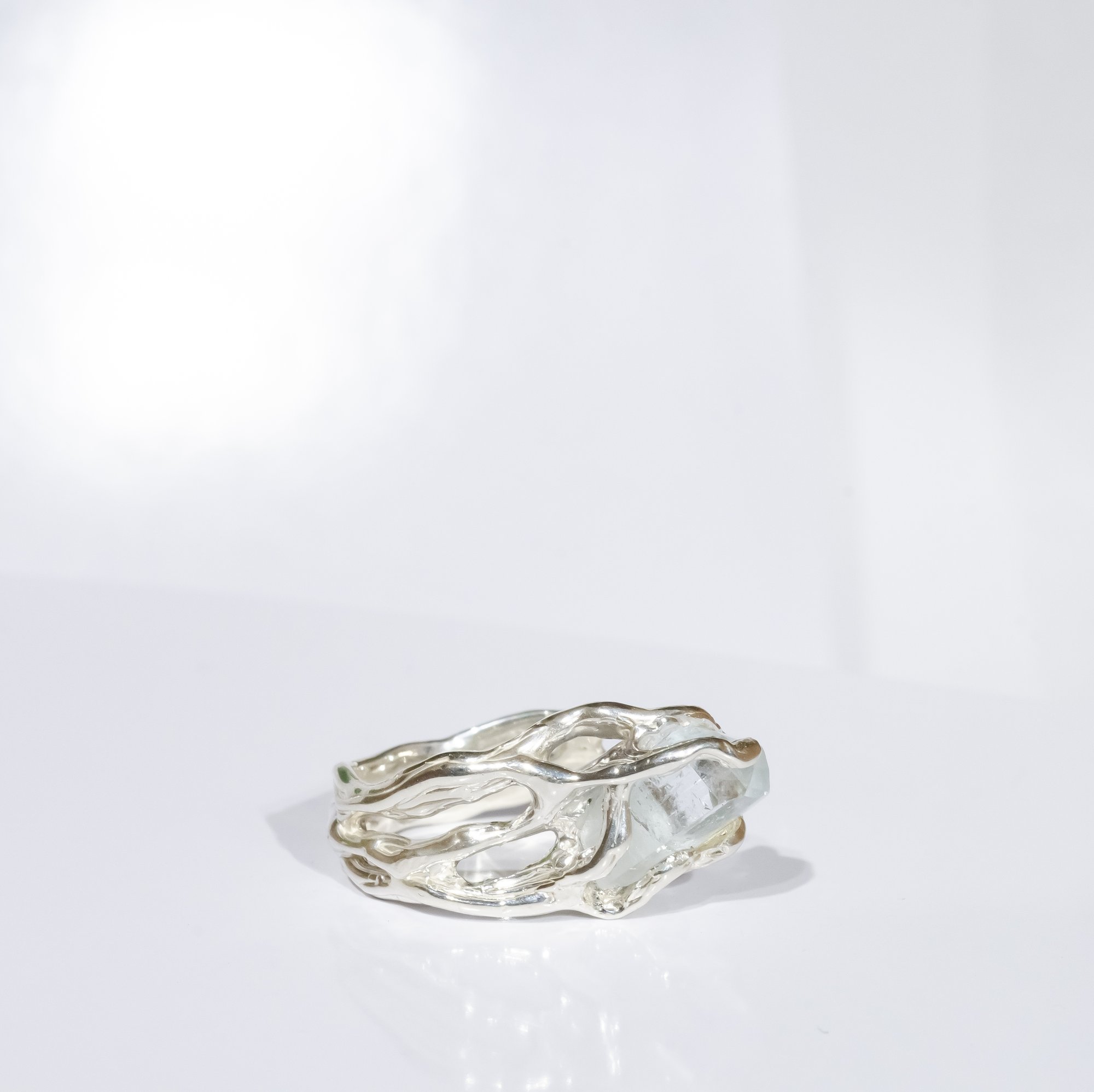 Каблучка з блакитним топазом - зображення 8