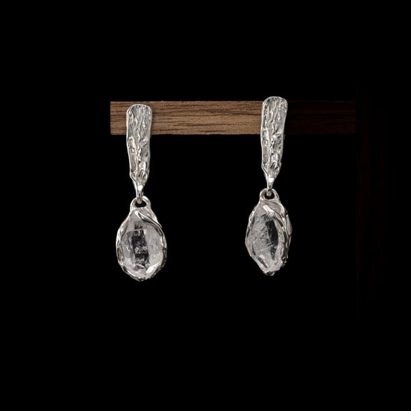 Сережки з гірським кришталем