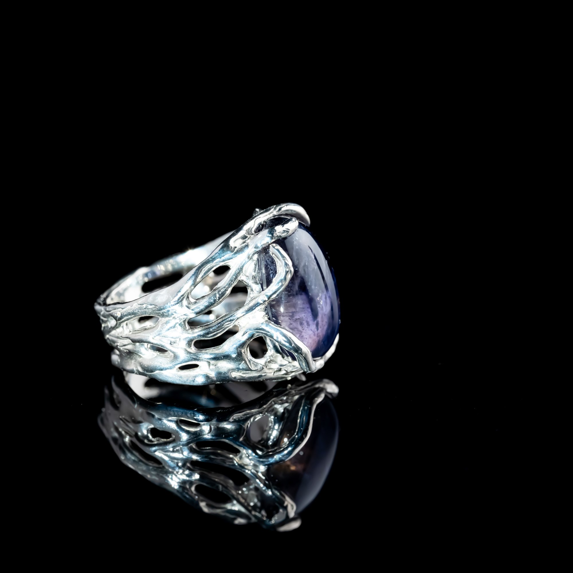 Каблучка з іолітом - зображення 3