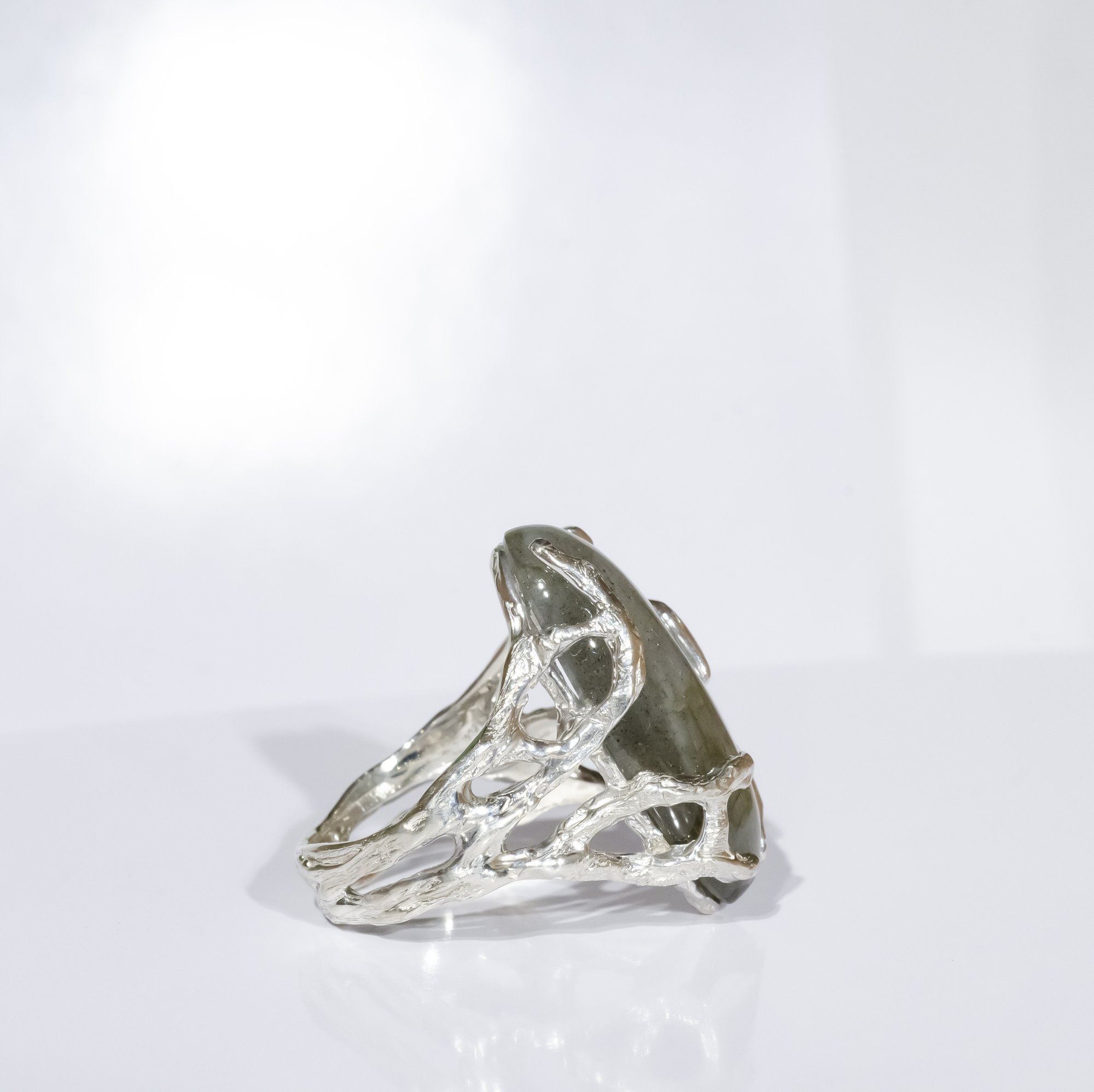 Каблучка з лабрадоритом - зображення 8