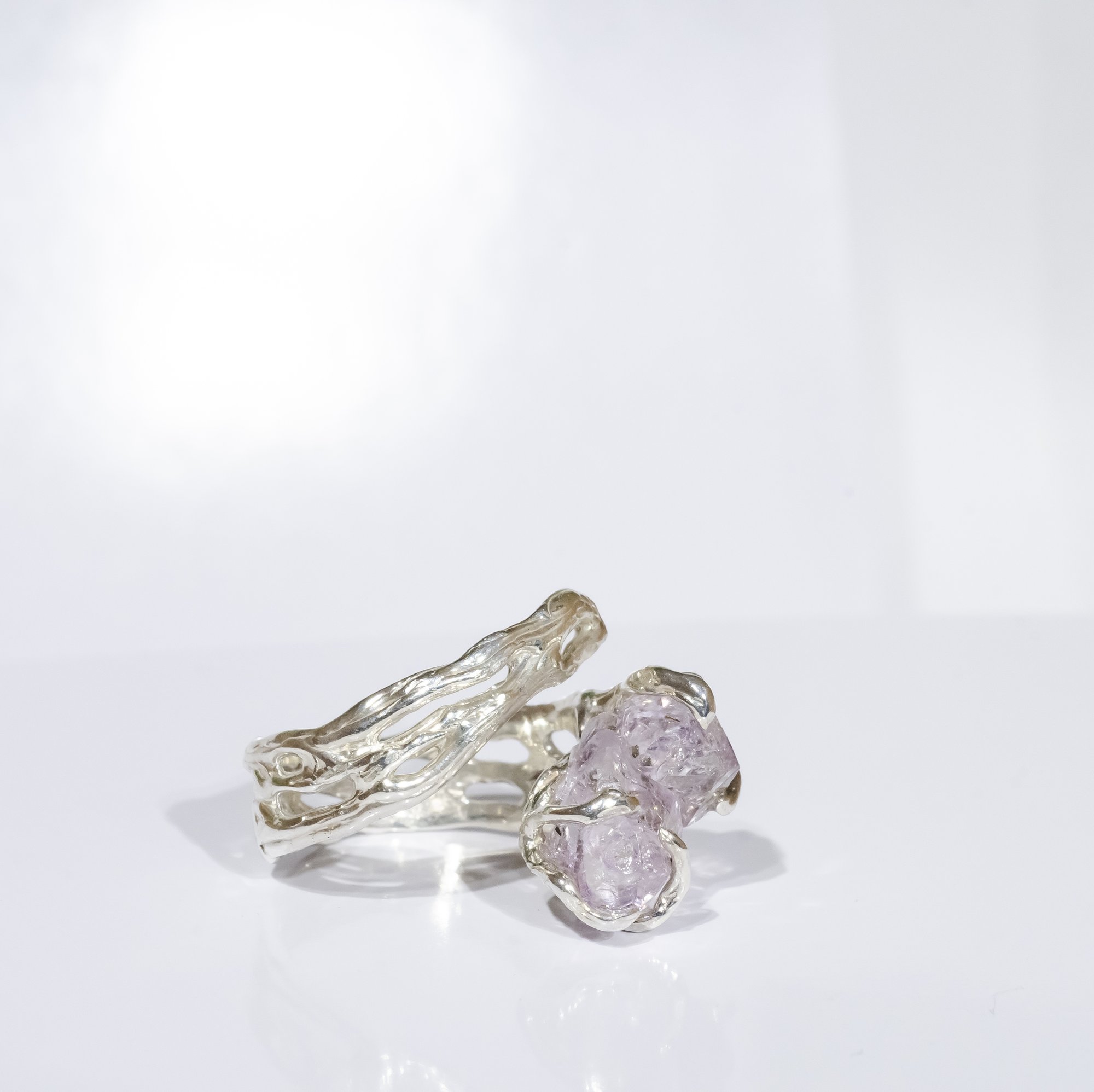 Каблучка з аметистом - зображення 8