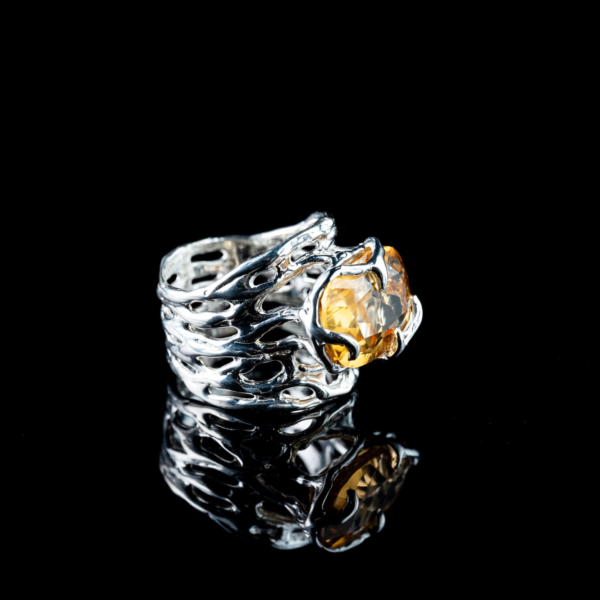 Каблучка з цитрином - зображення 3