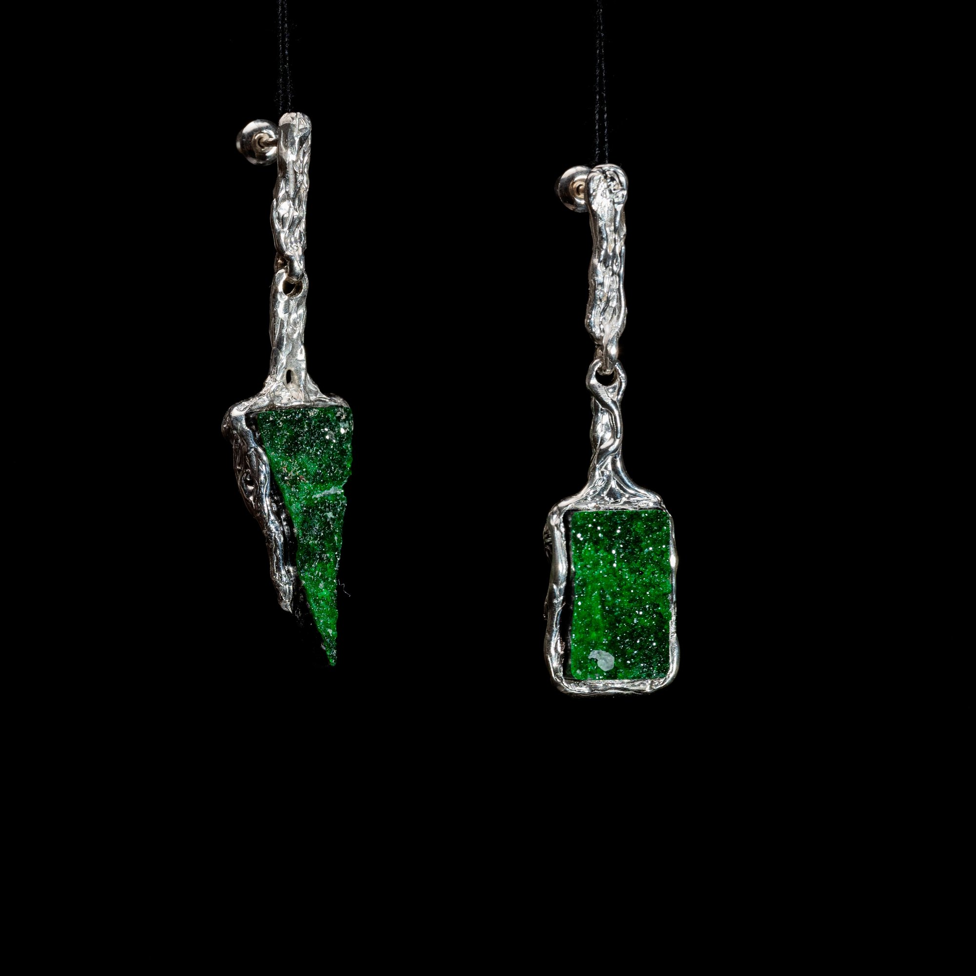 Сережки з уваровітами - зображення 4