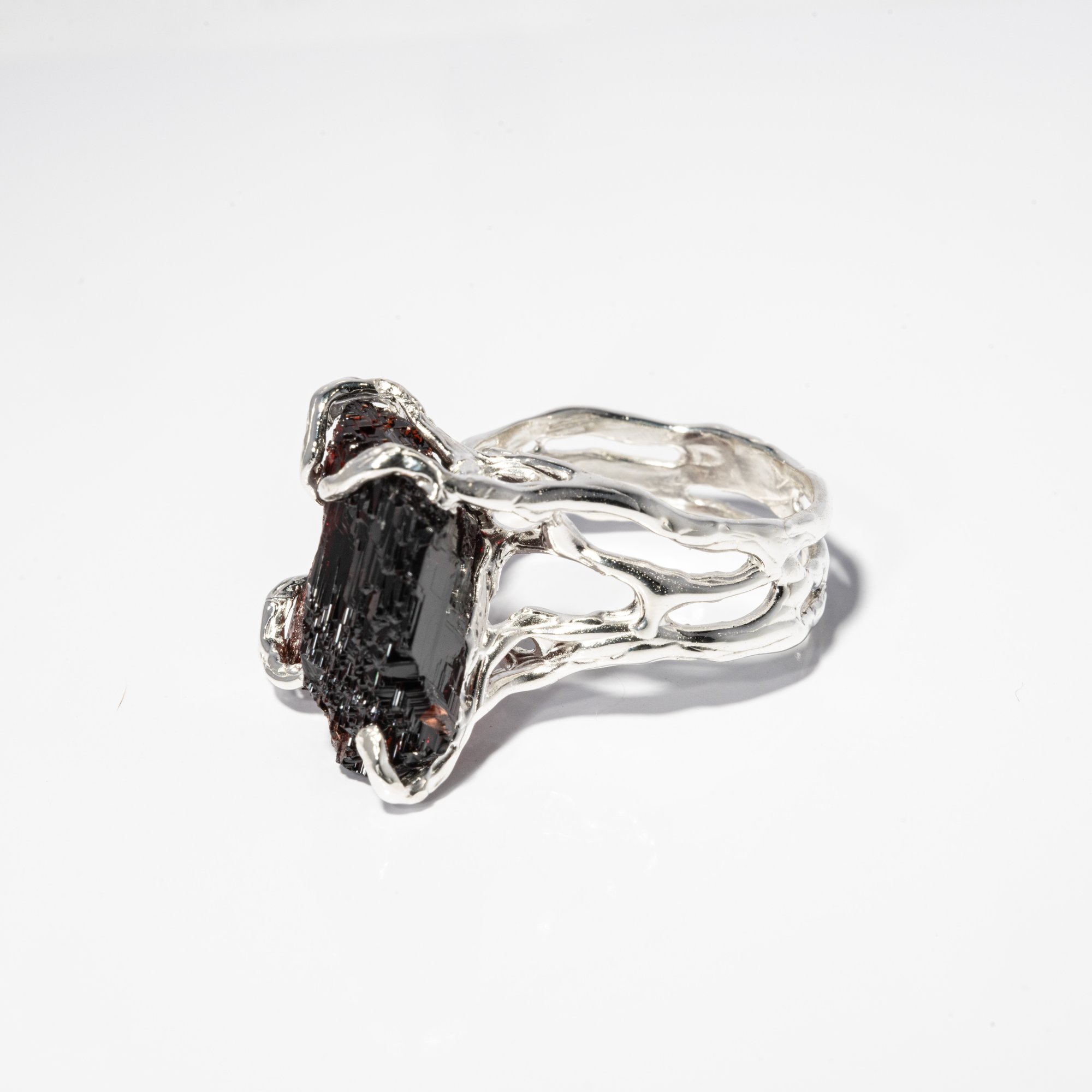 Каблучка з гранатом - зображення 2