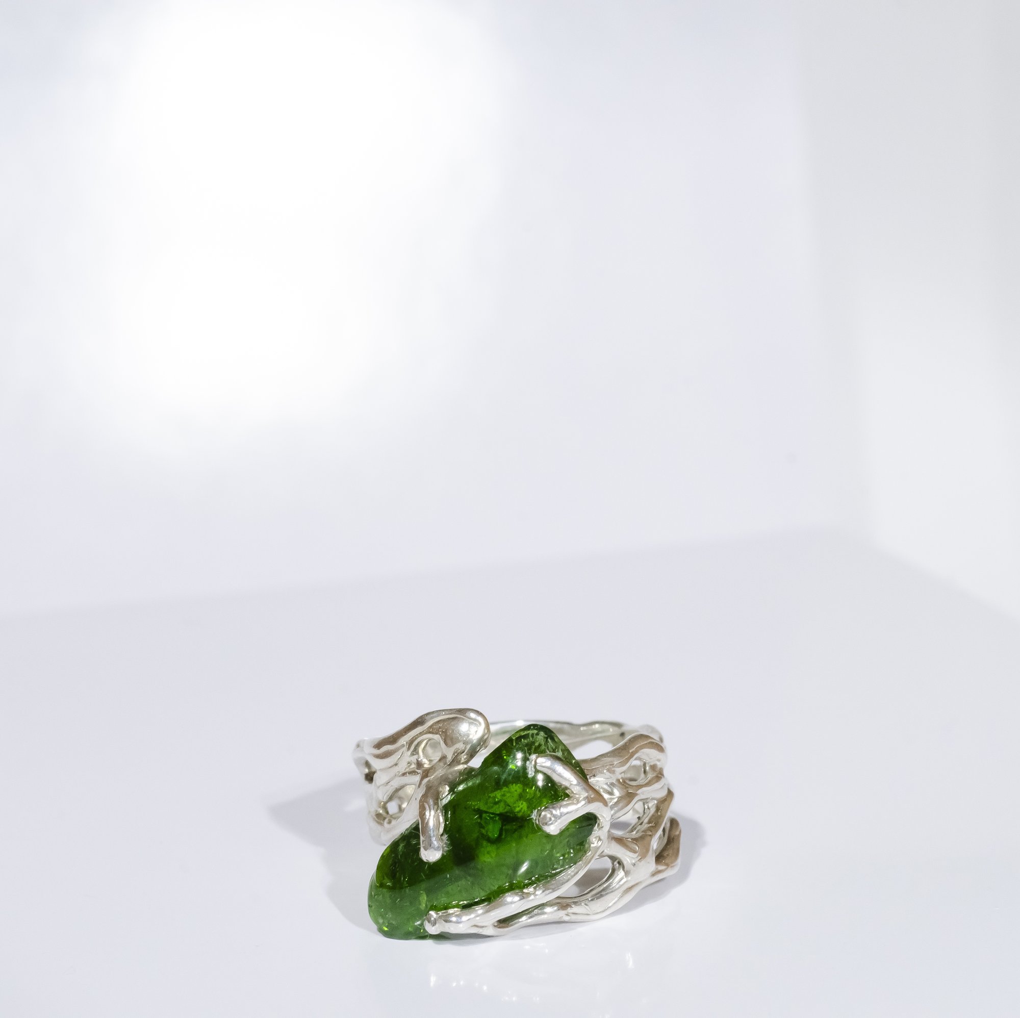 Каблучка з хромдіопсидом - зображення 2