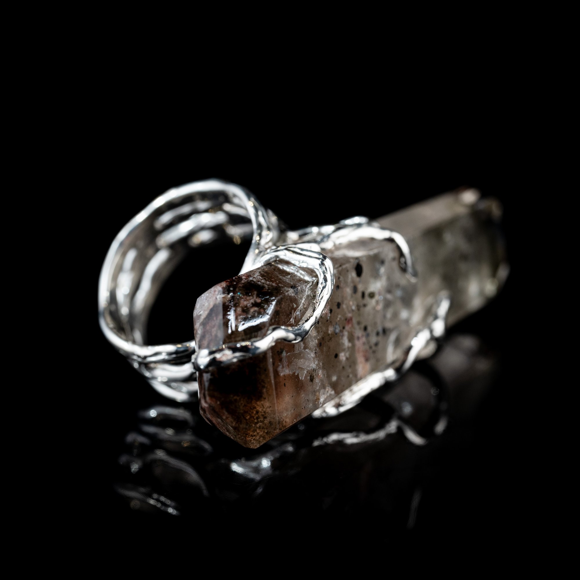 Каблучка з кварцом з включенням хлоріту - зображення 3