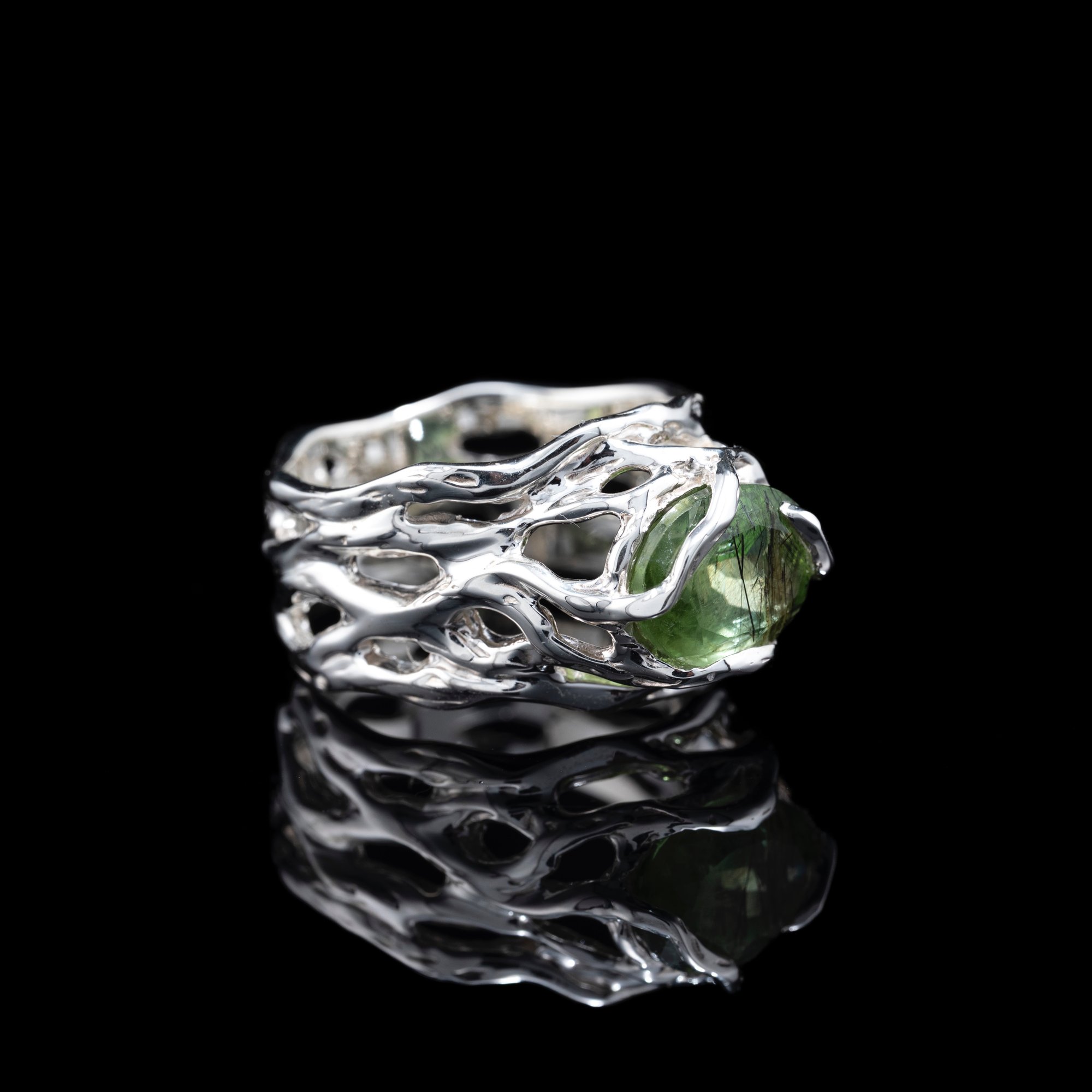 Каблучка з перідотом - зображення 3