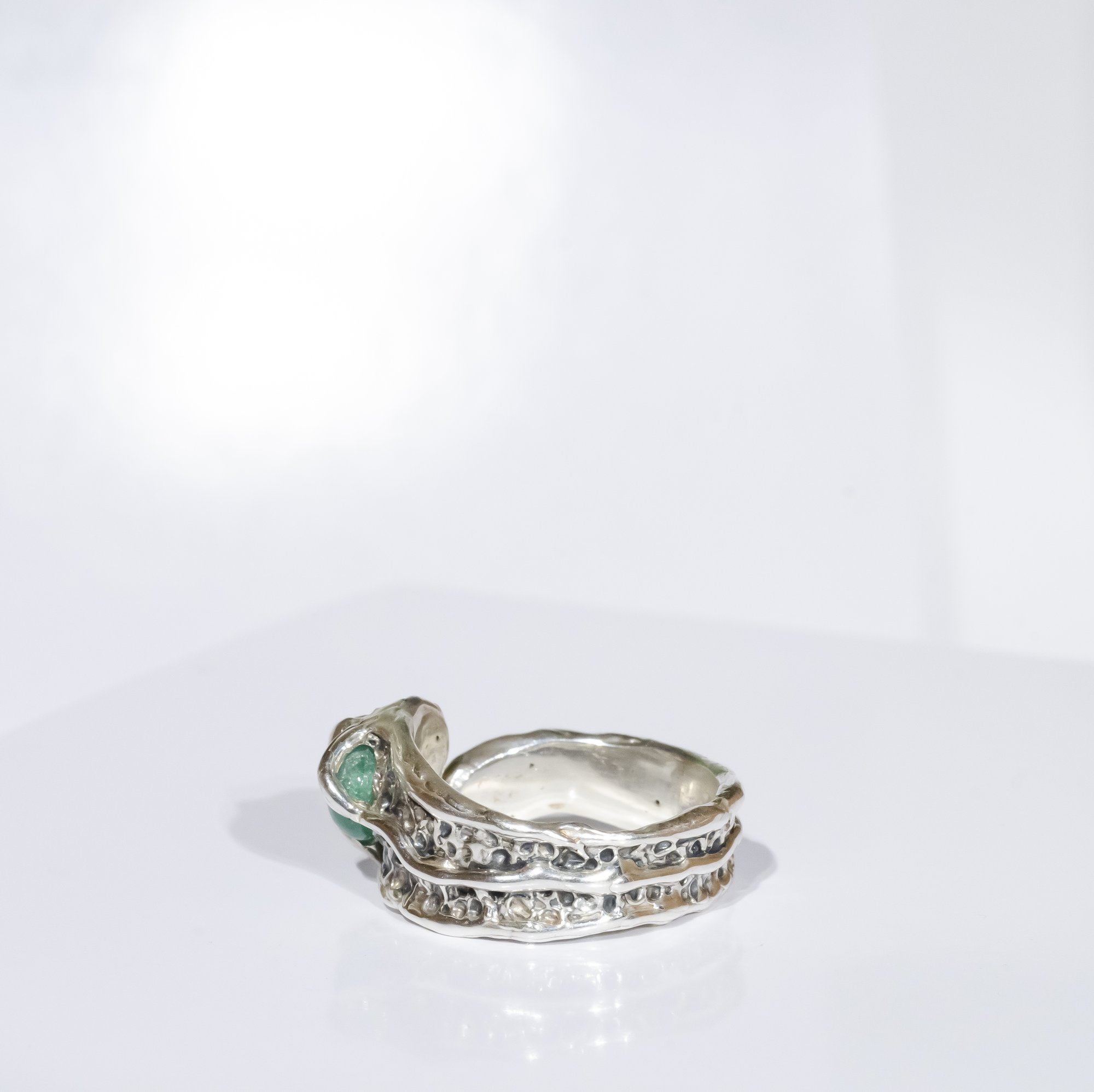 Каблучка зі смарагдом - зображення 3