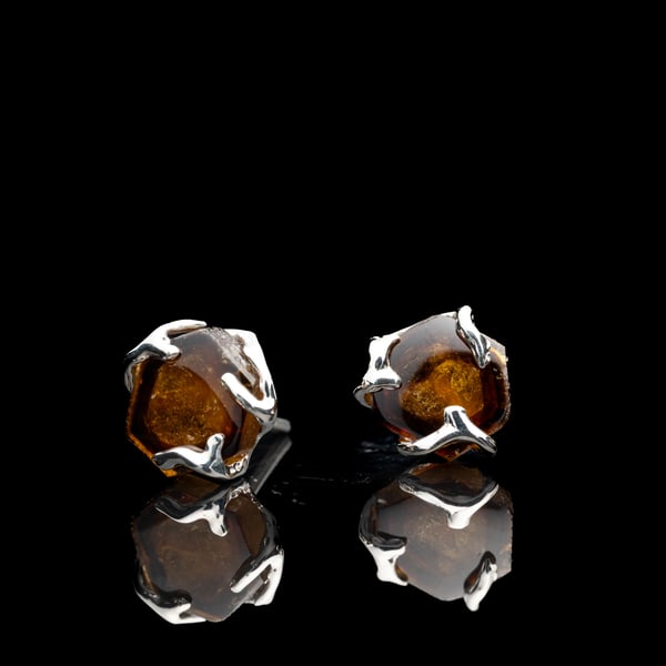 Сережки з турмалінами дравітами