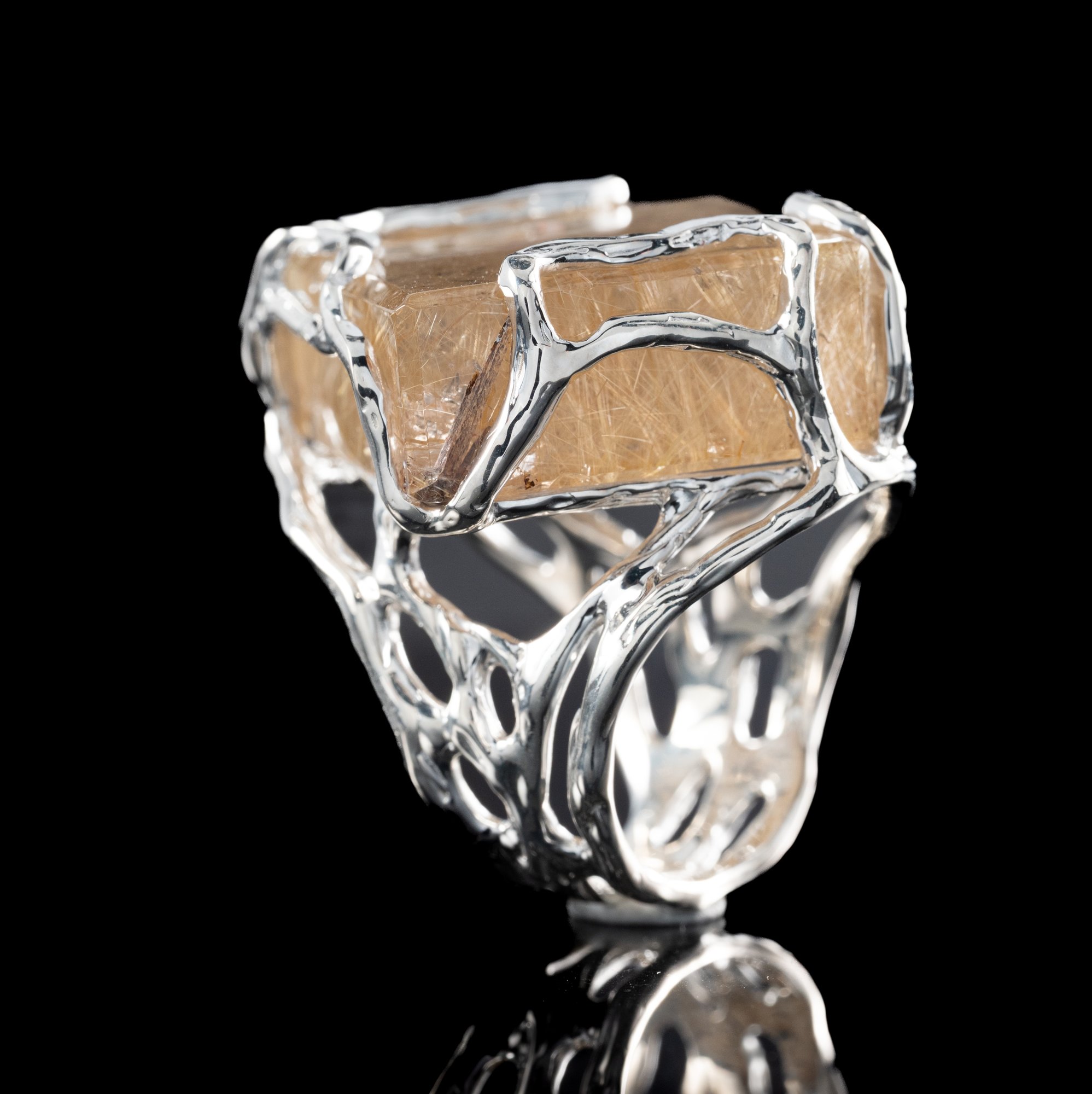 Каблучка з рутиловим кварцом - зображення 6