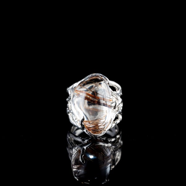 Rutilated Quartz Ring