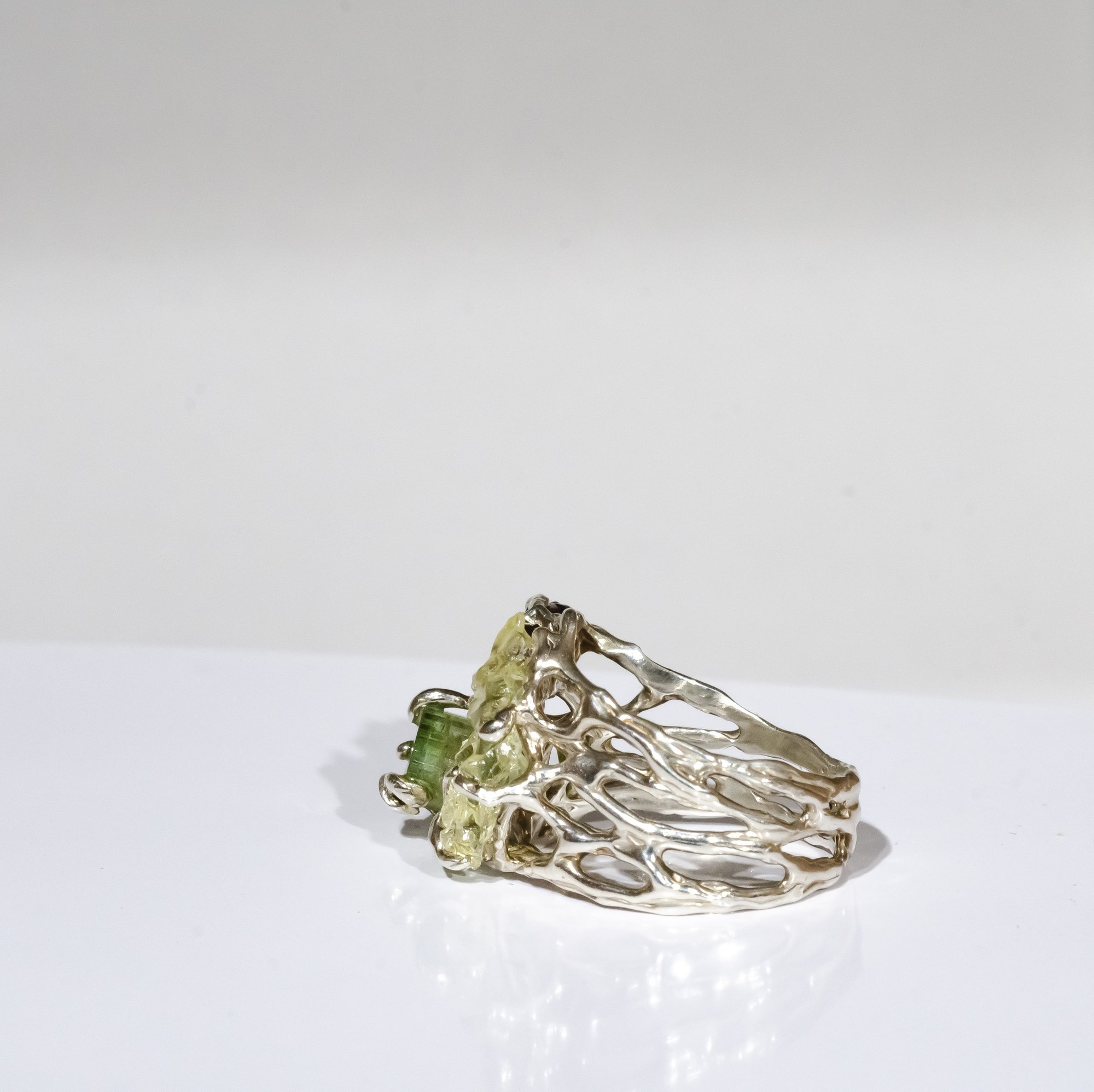 Каблучка з турмалінами та геліодором - зображення 3