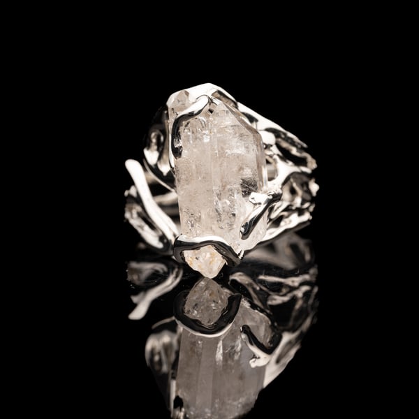 Каблучка з кварцом