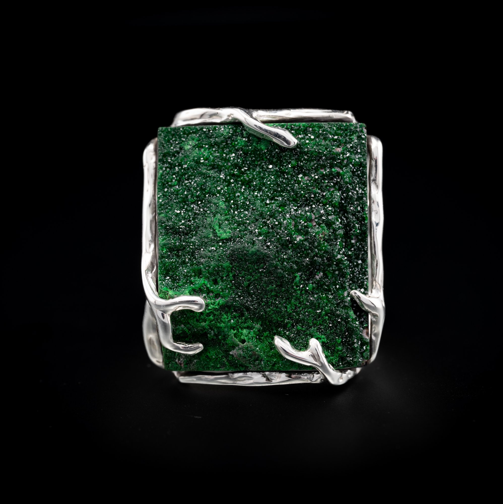 Каблучка з уваровітом