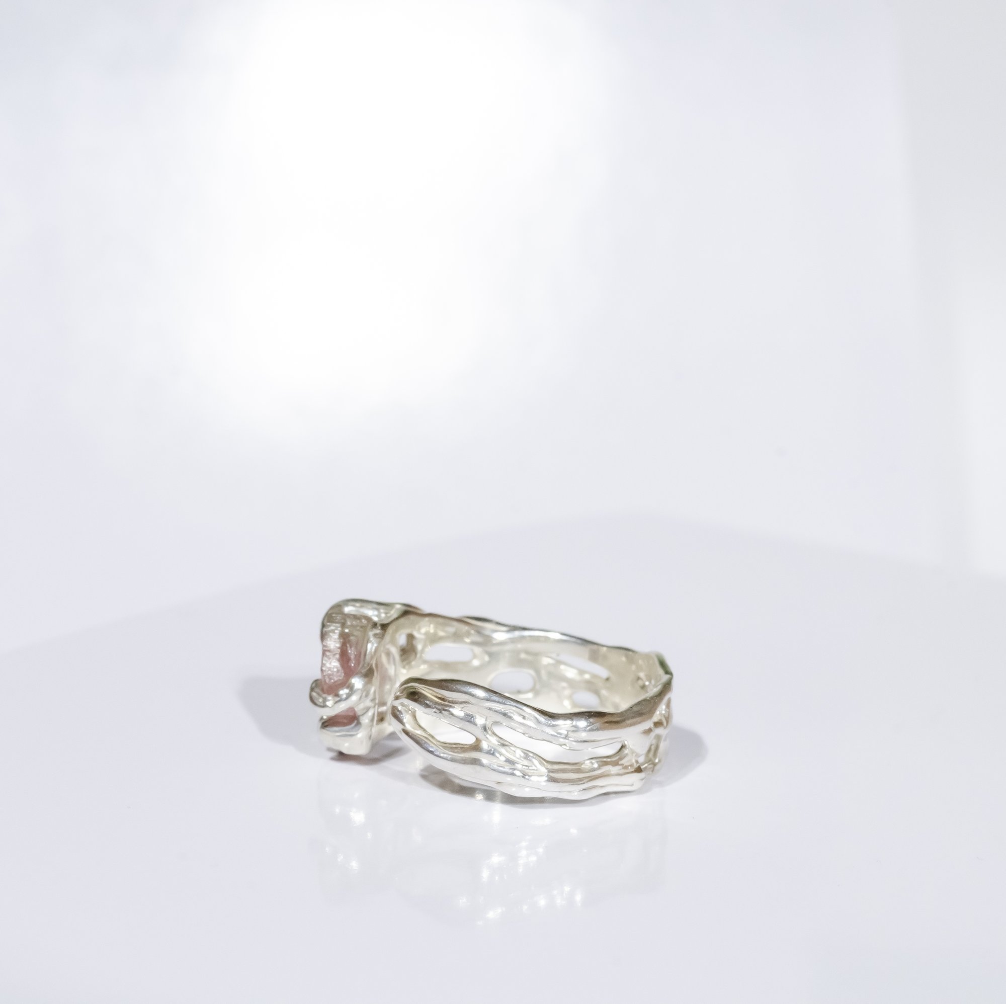 Каблучка з кавуновим турмаліном - зображення 3